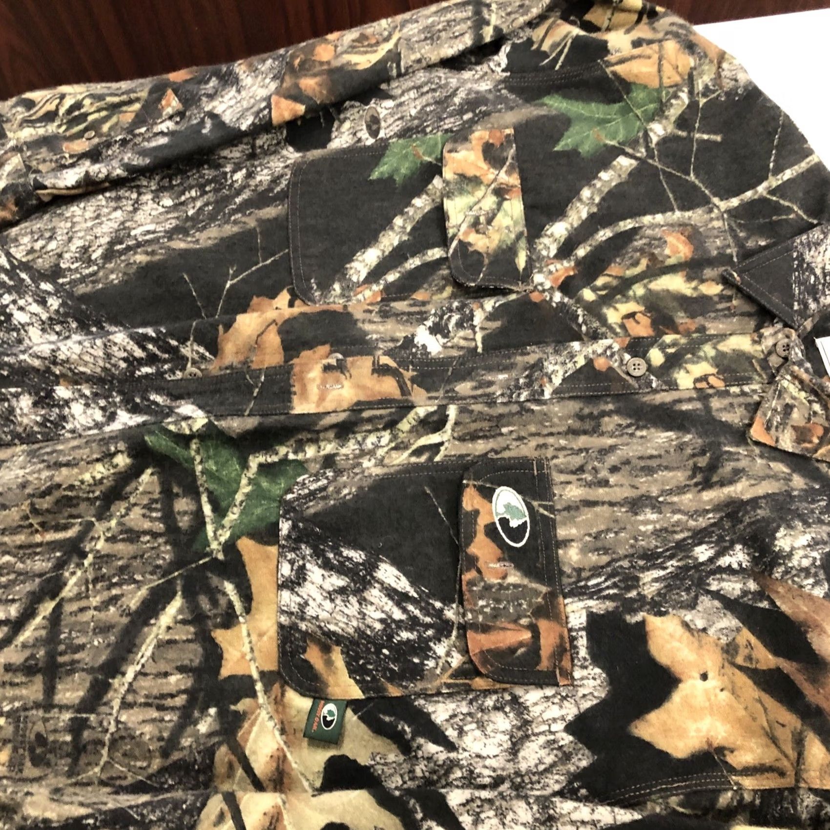 Vintage Browning Mossy Oak Shirt Men Large Camouflage Green Flannel Button-Up Button-Down Outdoor Fall Spring Size US L / EU 52-54 / 3 - 6 Thumbnail