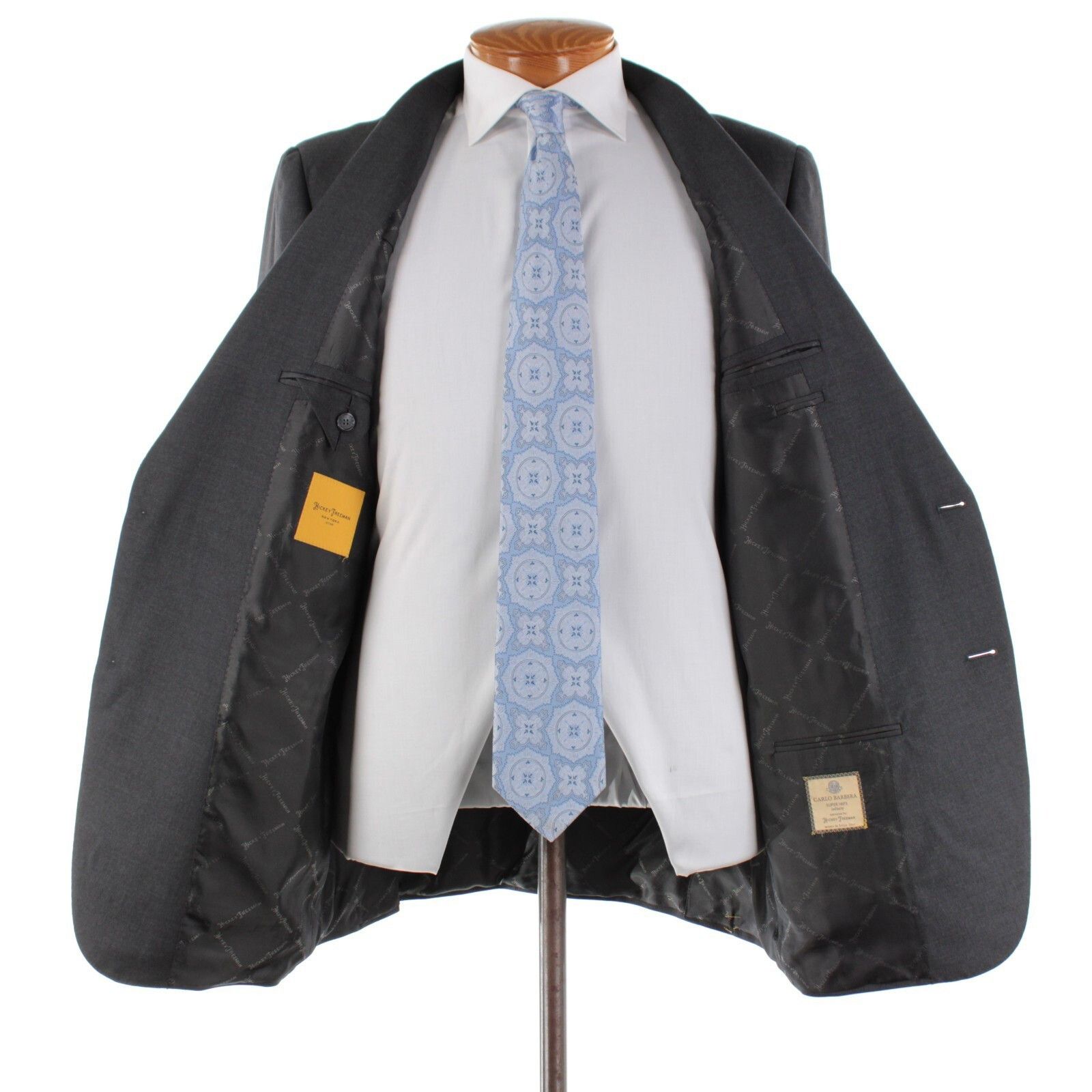 Hickey Freeman Hickey Freeman Suit Size US 44 Long in Gray Size 44R - 7 Thumbnail