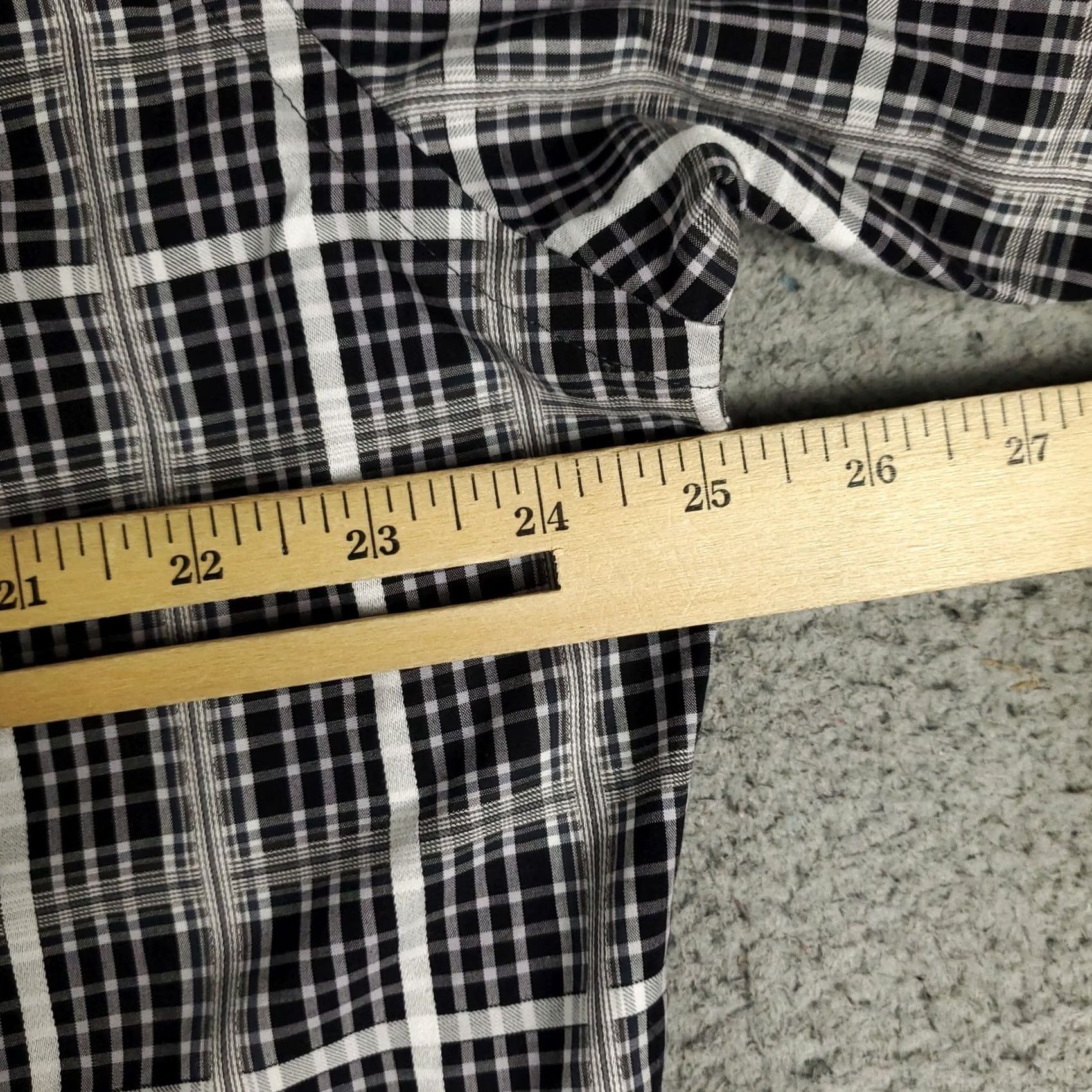 BUGATCHI Bugatchi Mens Shirt XL Gray Plaid Classic Fit Button Up Long Sleeve Size US XL / EU 56 / 4 - 5 Thumbnail