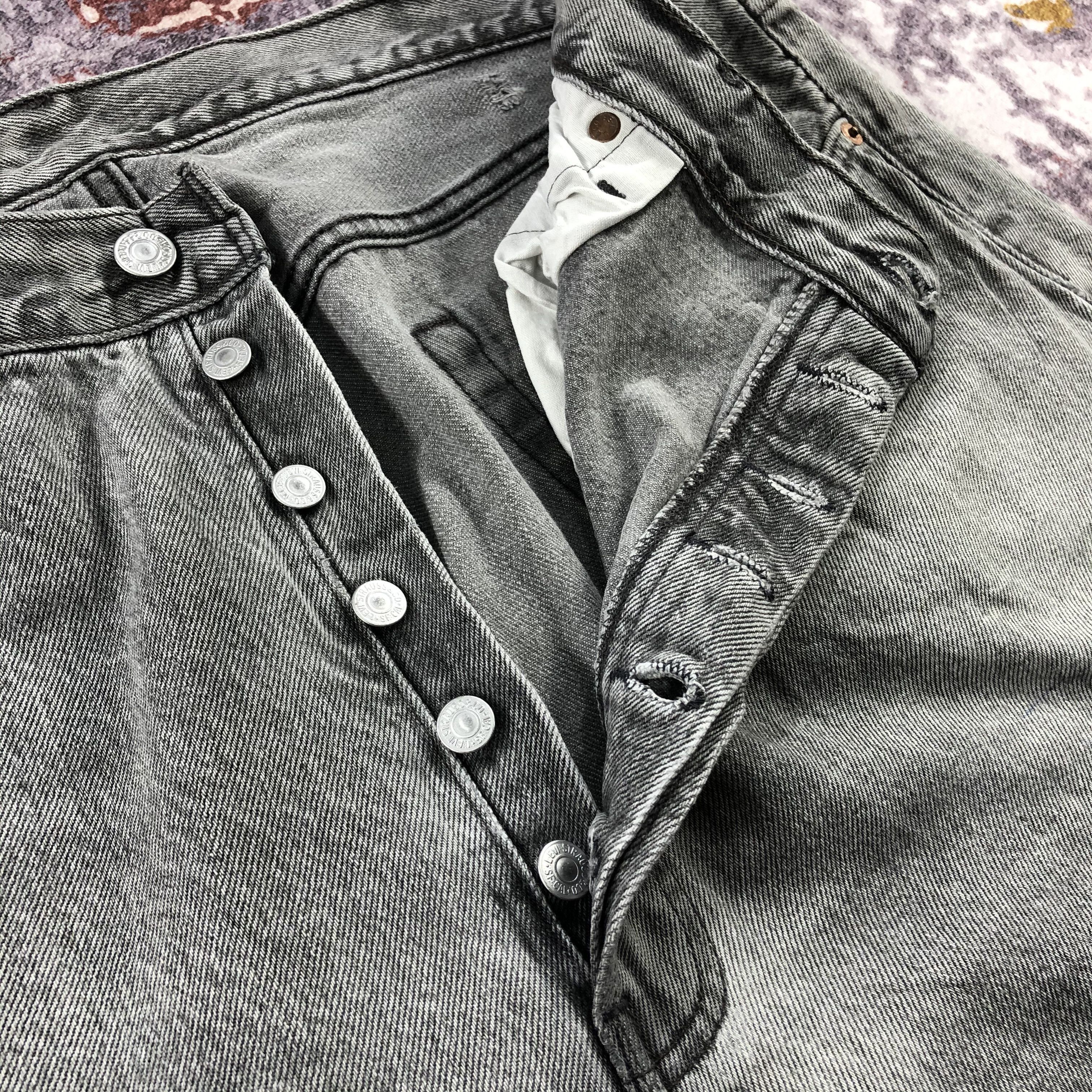 Levi's × Vintage 90s Vintage Faded Black Levis 501 Jeans-JM2390 Size US 40 / EU 56 - 14 Thumbnail