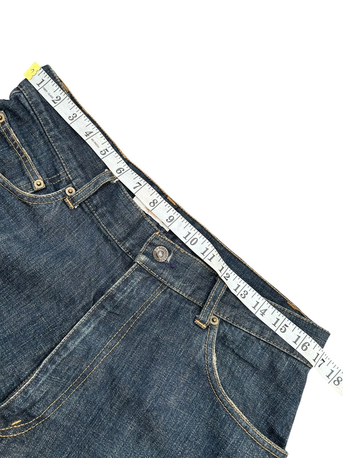 Kapital Karakuri Tamashii embroidery Rusty Japanese Denim Jeans Size US 34 / EU 50 - 14 Thumbnail