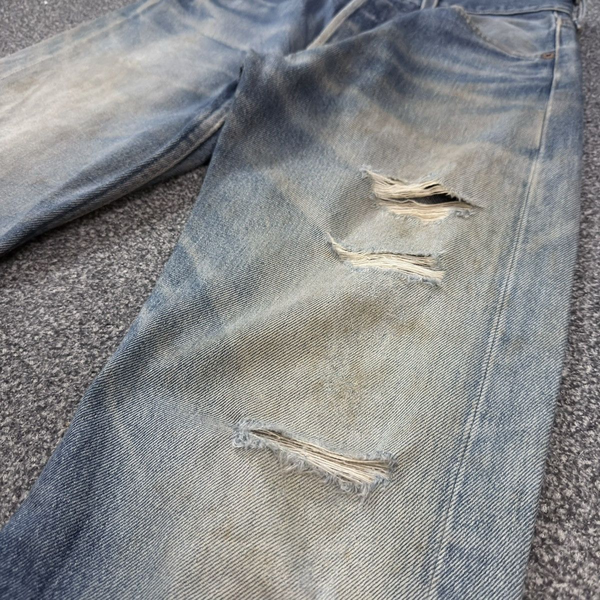 Levi's Vintage Clothing 🇺🇸 Vintage 1995 Levis 501 Made in Usa Distressed Dirty Washed Size US 29 - 5 Thumbnail