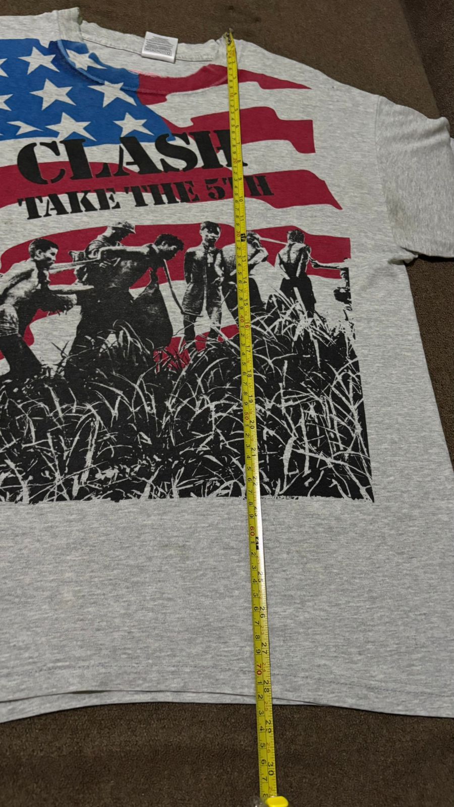 Band Tees Vintage 90s The Clash Fifth Column Shirt Ramones Black Flag Size US L / EU 52-54 / 3 - 7 Thumbnail