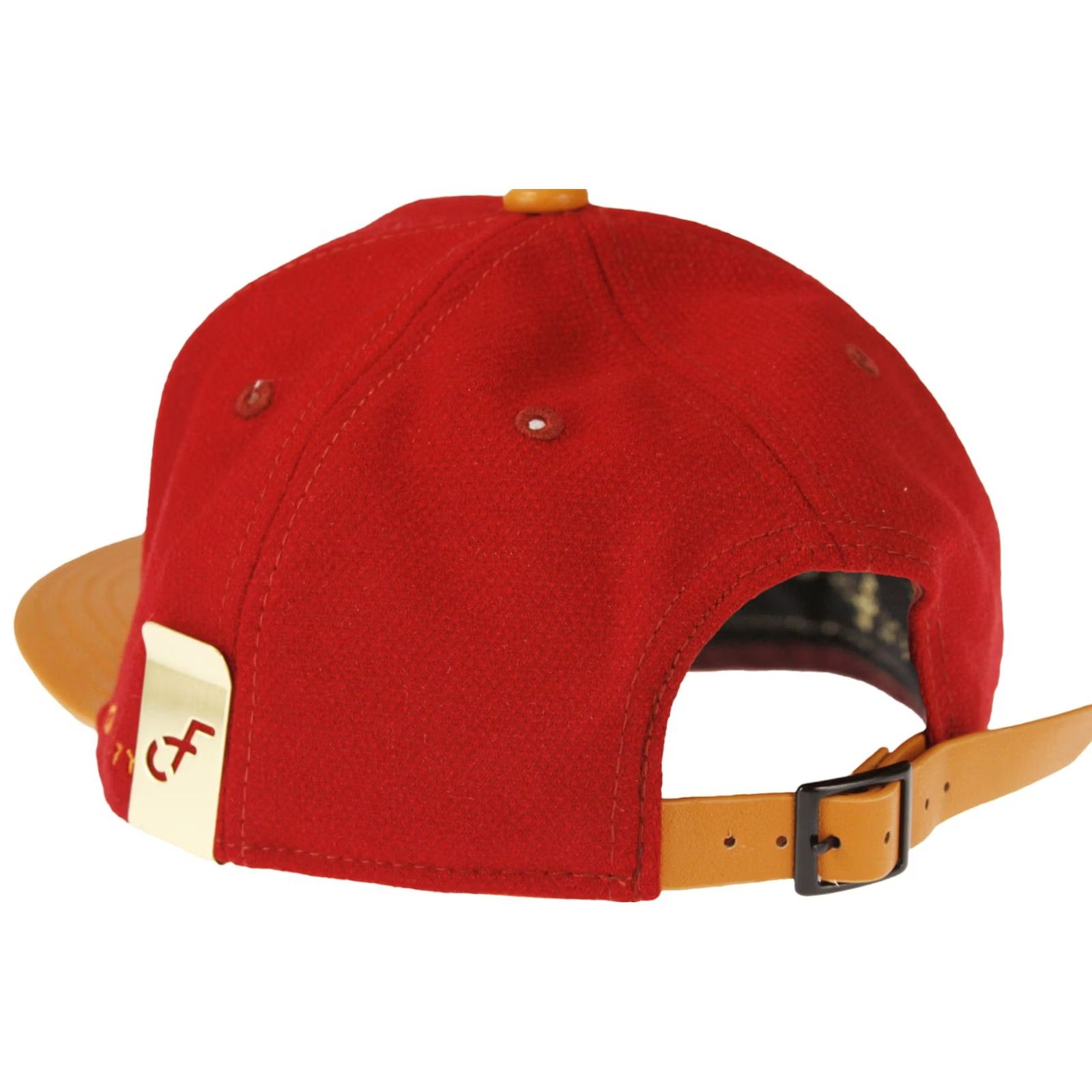 Omega Flat Fitty Alpha Omega Cap Hat Maroon One Size Mens Size ONE SIZE - 6 Thumbnail