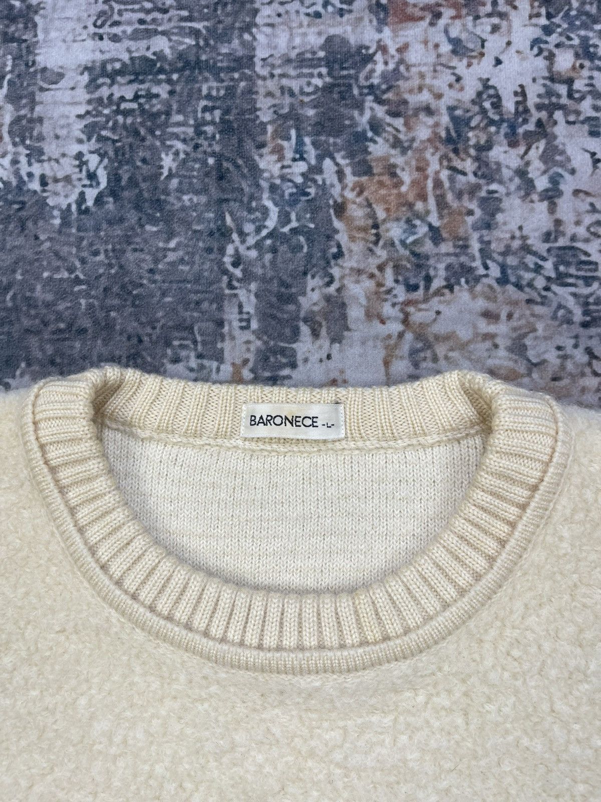 Vintage Vintage Baronece Crewneck Deep Pile Knit Sweater Size L / US 10 / IT 46 - 13 Thumbnail