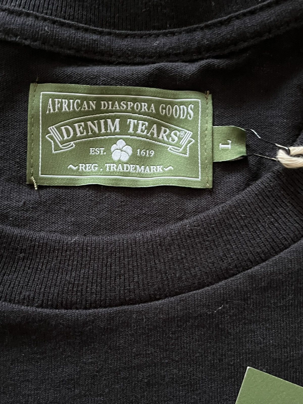 DENIM TEARS Black Denim Tears University Tee Size US L / EU 52-54 / 3 - 2 Thumbnail