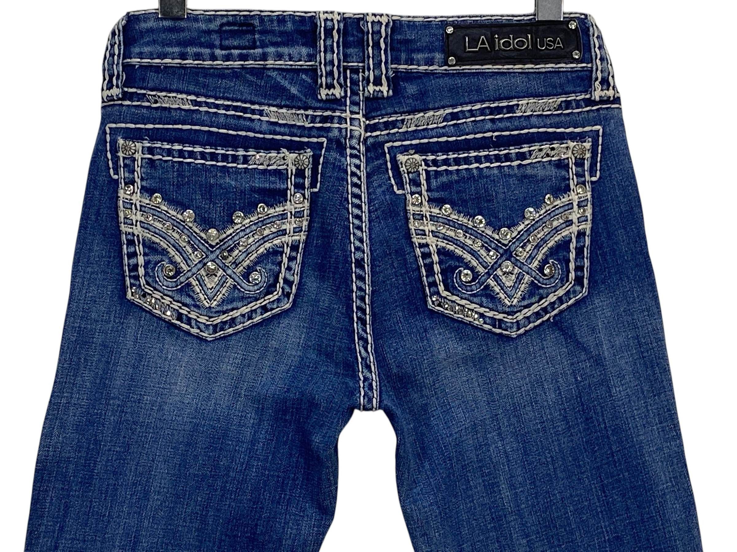Designer La Idol Flare Jeans Bootcut Jeans Size 28" / US 6 / IT 42 - 7 Thumbnail