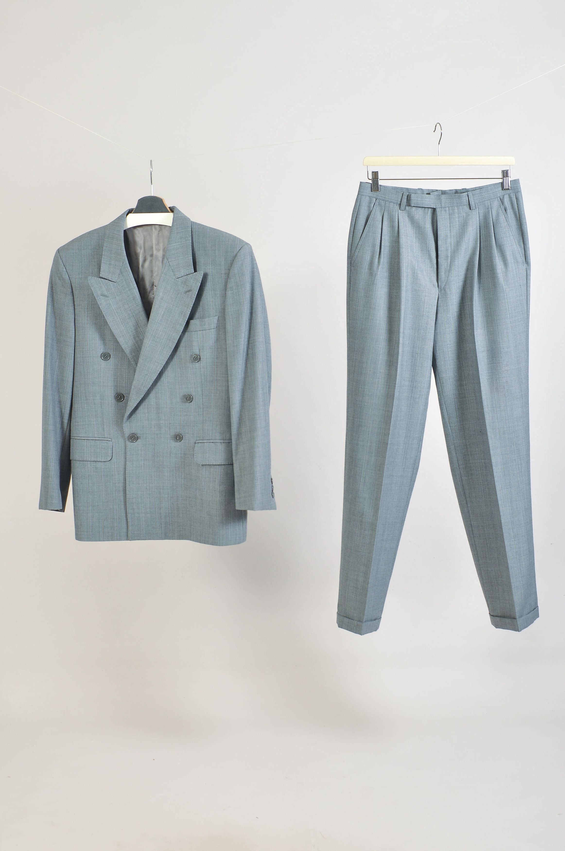 Oscar Jacobson Vintage 80s Oscar Jacobson Double Breasted Suit Size 38R - 1 Thumbnail