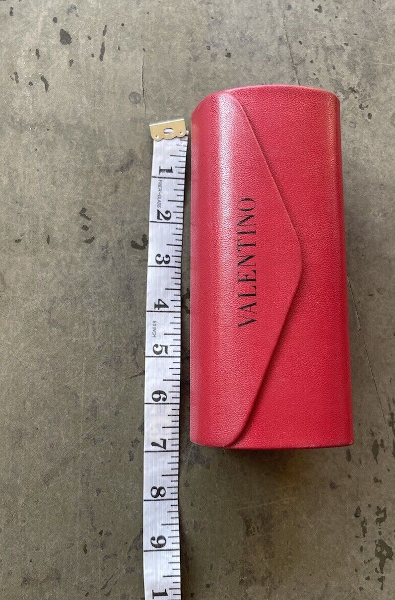 Valentino Valentino Garavani Red Hard Sunglass Case Magnetic Leather Size ONE SIZE - 9 Thumbnail