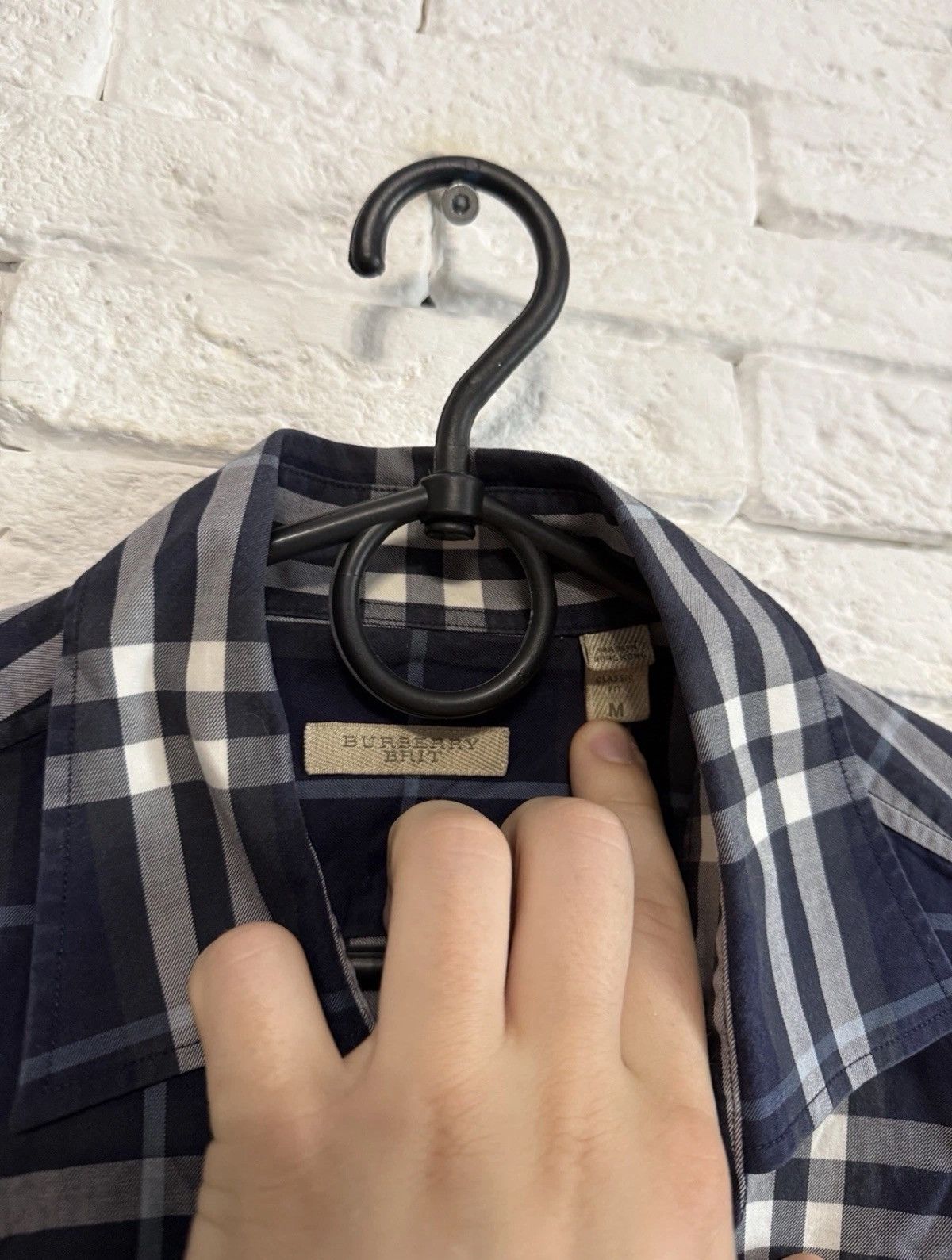 Burberry Burberry Brit Blue Nova Check Shirt Long Sleeve Sz M Size US M / EU 48-50 / 2 - 4 Thumbnail