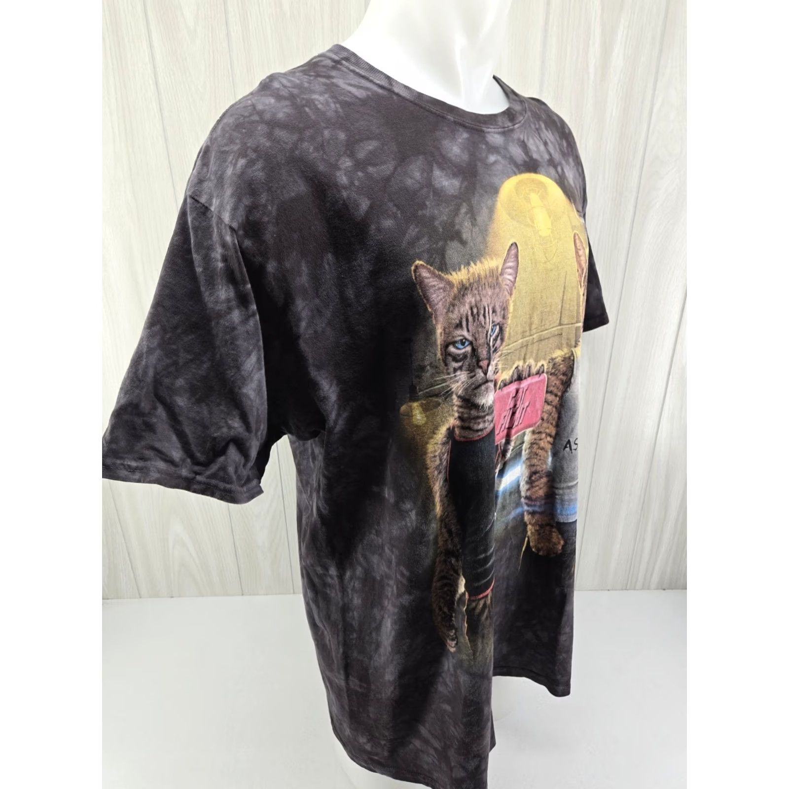 The Mountain Funny Cat Fight Club T Shirt Soap Logo Graphic Gray Men's XL Size US XL / EU 56 / 4 - 7 Thumbnail