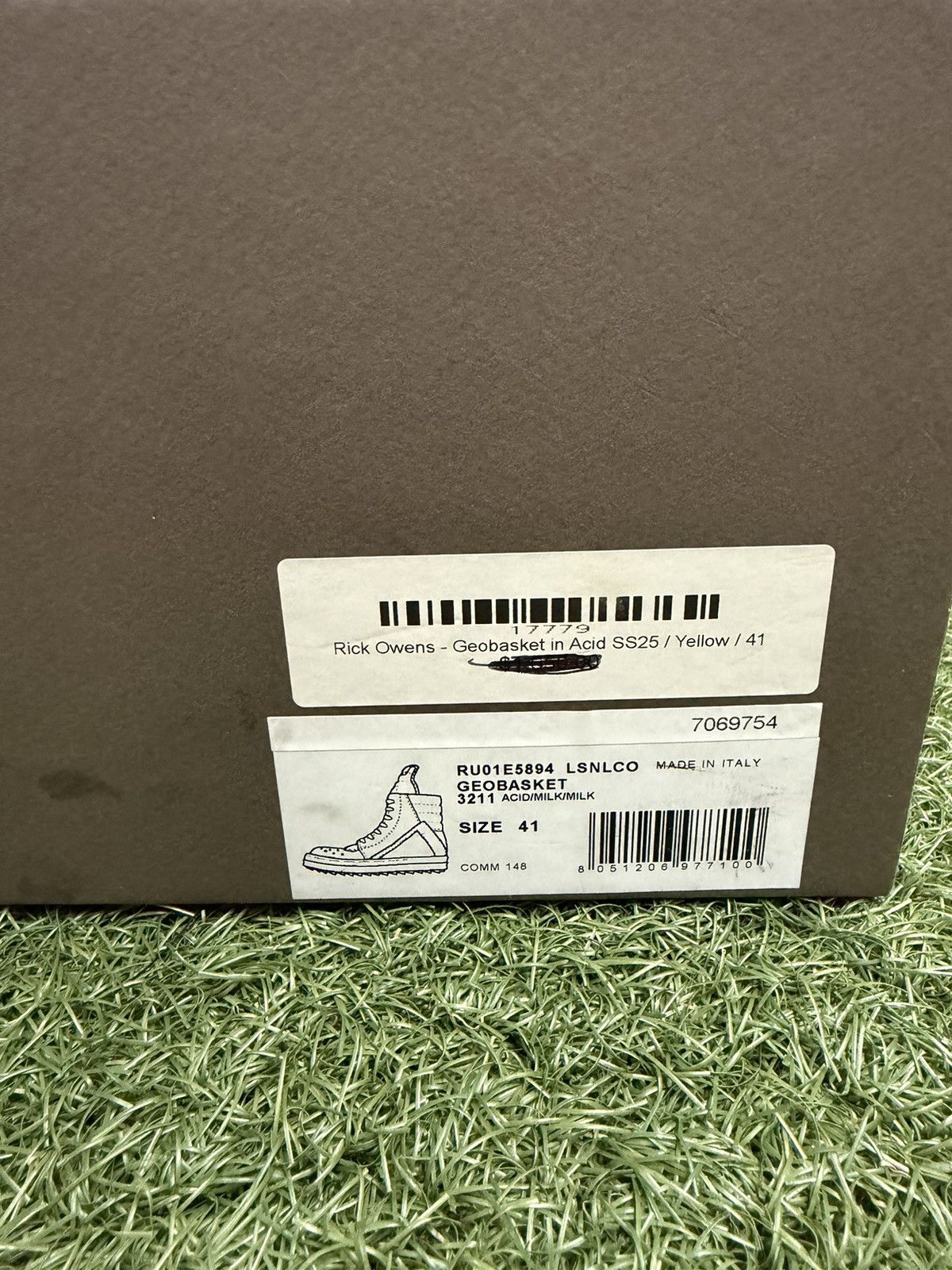 Rick Owens Rick Owens Snakeskin Geobasket Sneakers Size US 8 / EU 41 - 7 Thumbnail