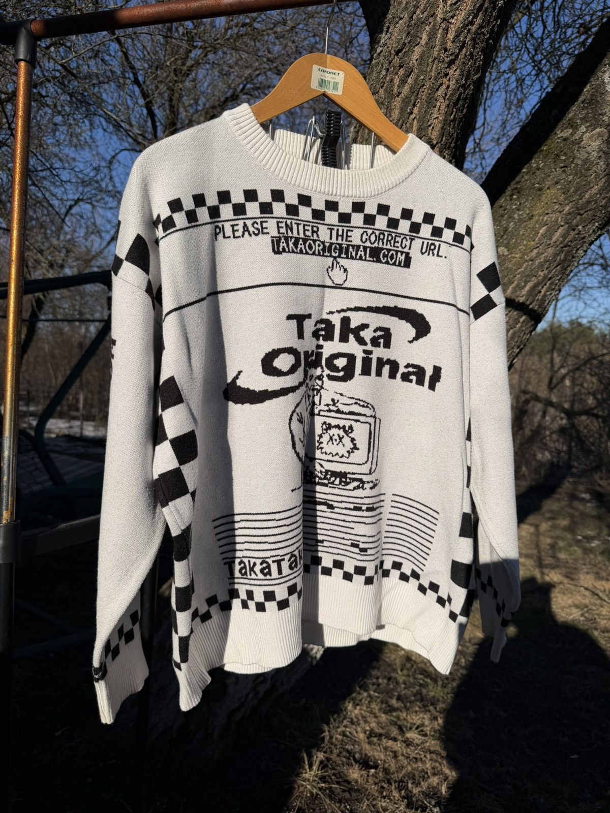 TAKA Original Taka Original Moody Bob mosaic checkboard knit jumper Size US L / EU 52-54 / 3 - 1 Thumbnail