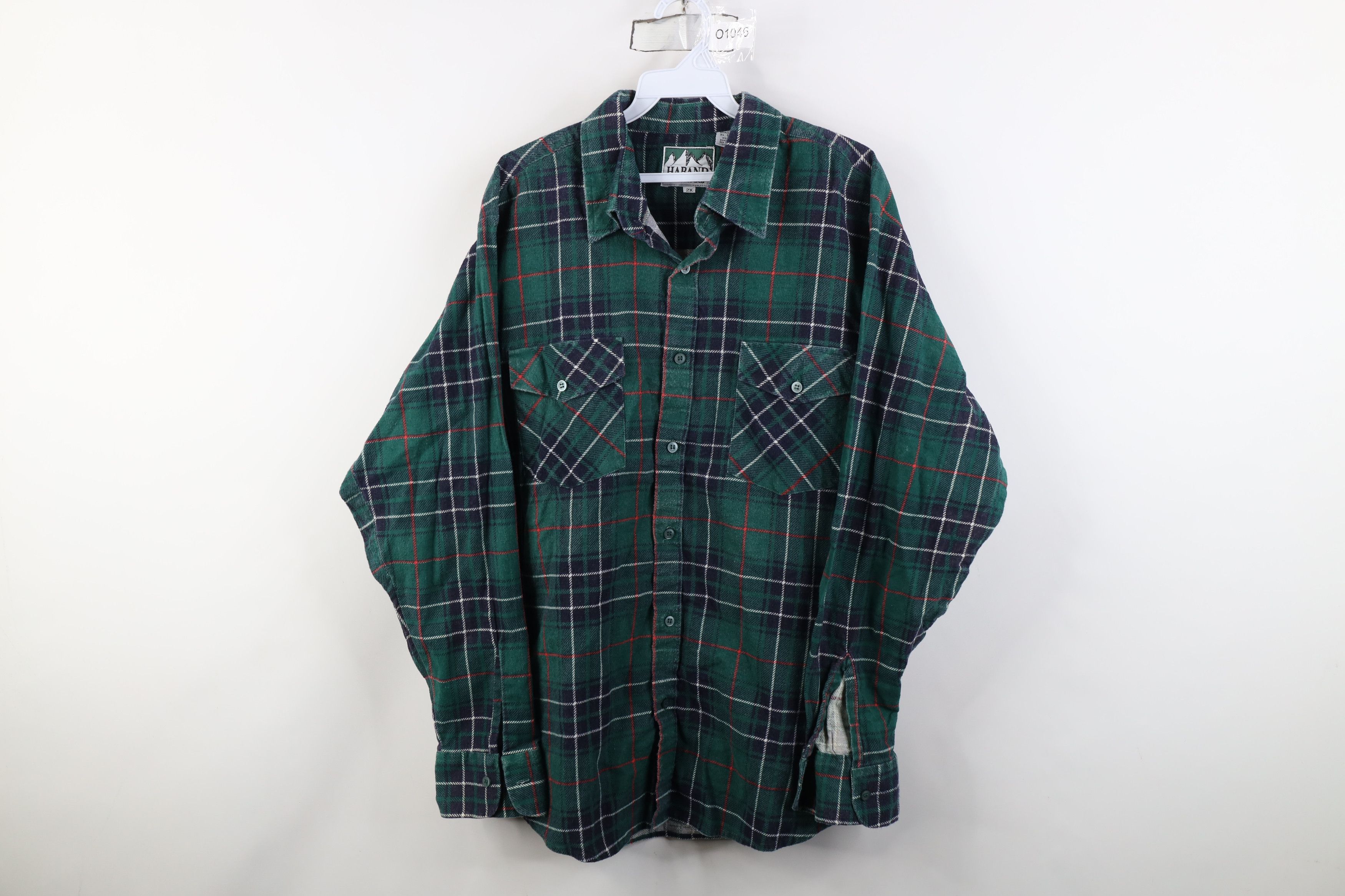 Vintage Vintage 90s Streetwear Flannel Collared Button Shirt Plaid Size US XXL / EU 58 / 5 - 1 Thumbnail