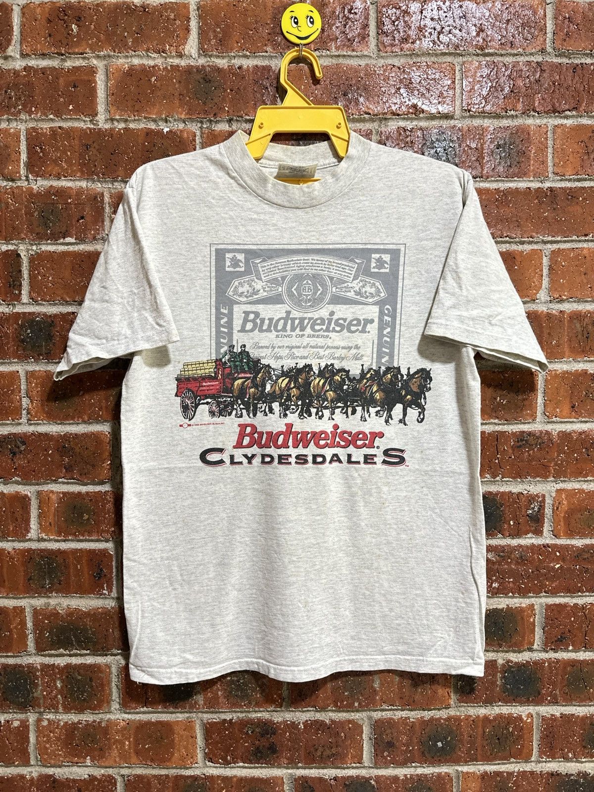 Budweiser × Vintage Vintage Budweiser ClyDesdales Faded Tee Size US M / EU 48-50 / 2 - 1 Thumbnail