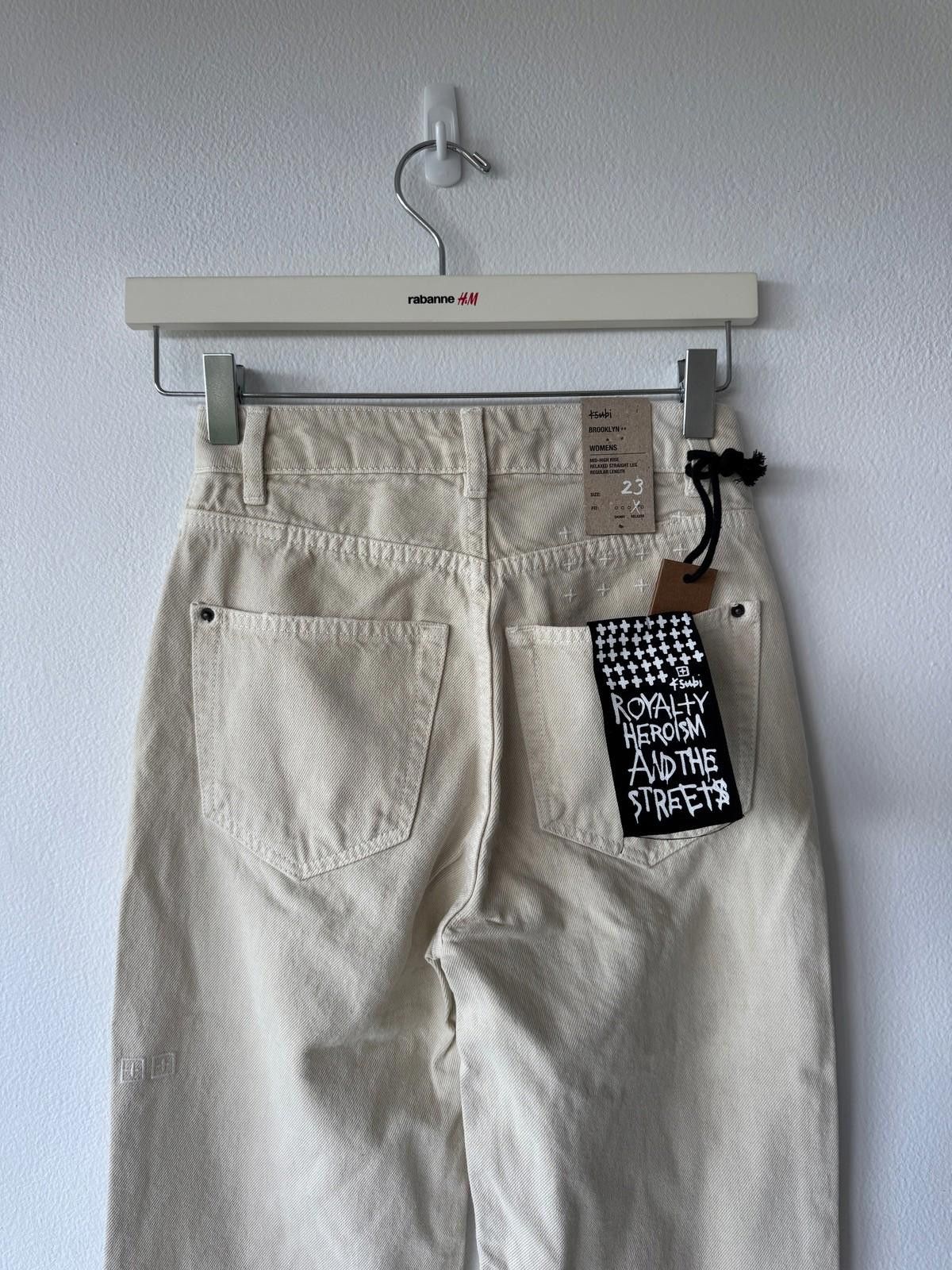 Ksubi new Ksubi womens denim high jeans brooklyn ecru white 23 5 Size 23" - 3 Thumbnail