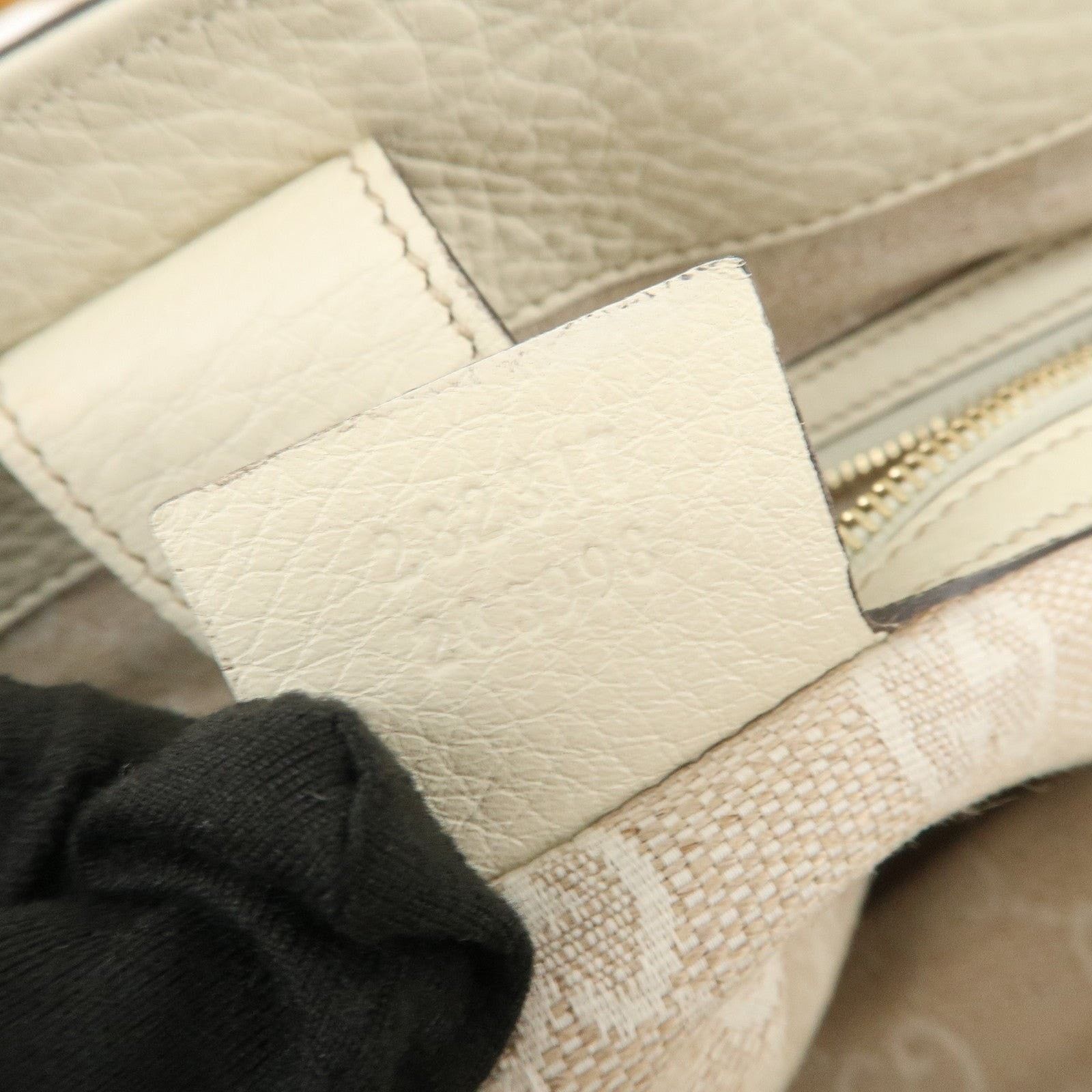 Gucci Gucci Bamboo Top Handle Bag Calfskin Cream Size ONE SIZE - 8 Thumbnail