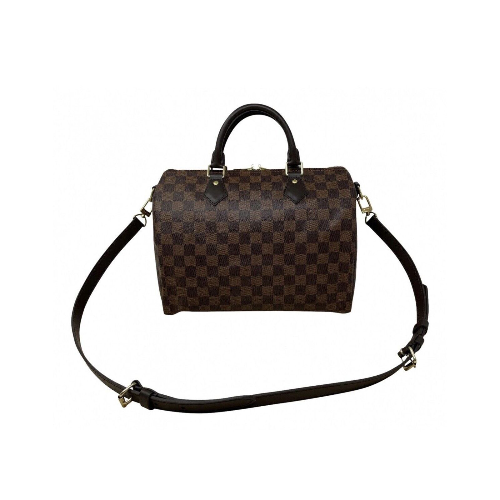Louis Vuitton Authentic Louis Vuitton Damier Ebene Canvas Speedy 30 Bando Size ONE SIZE - 14 Thumbnail