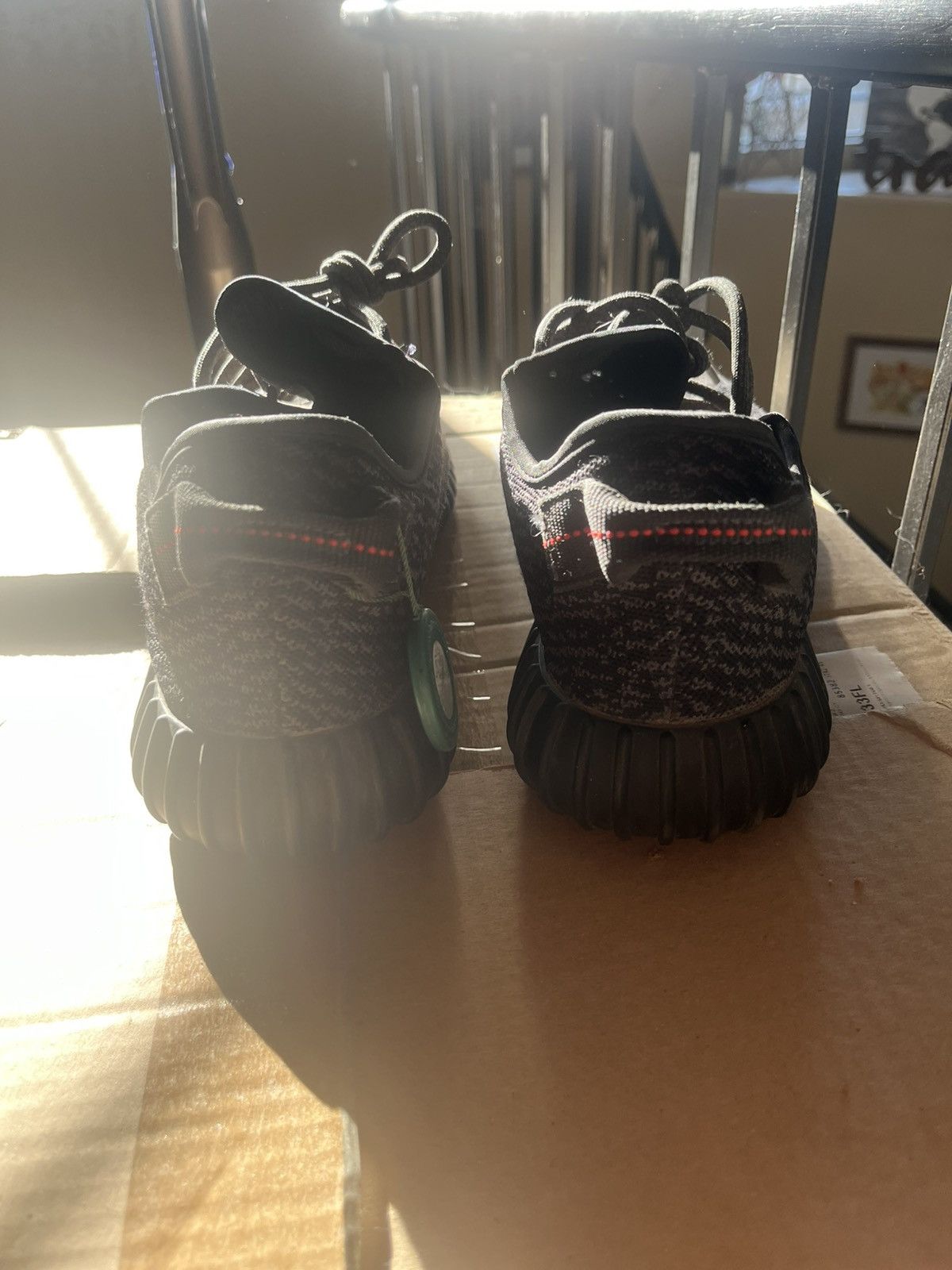 Yeezy Pirate Black 350’s Size US 12 / EU 45 - 2 Thumbnail