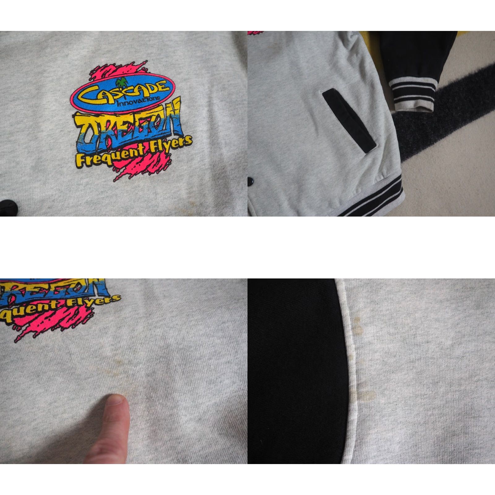 Fruit Of The Loom VTG Fruit of the Loom Oregon Dunes ATV Moto MX Gray Sweatshirt Jacket Mens XL Crew Neck Snap Long Sleeve Logo All Seasons 90s Pullover Sweatshirt Size US XL / EU 56 / 4 - 8 Thumbnail