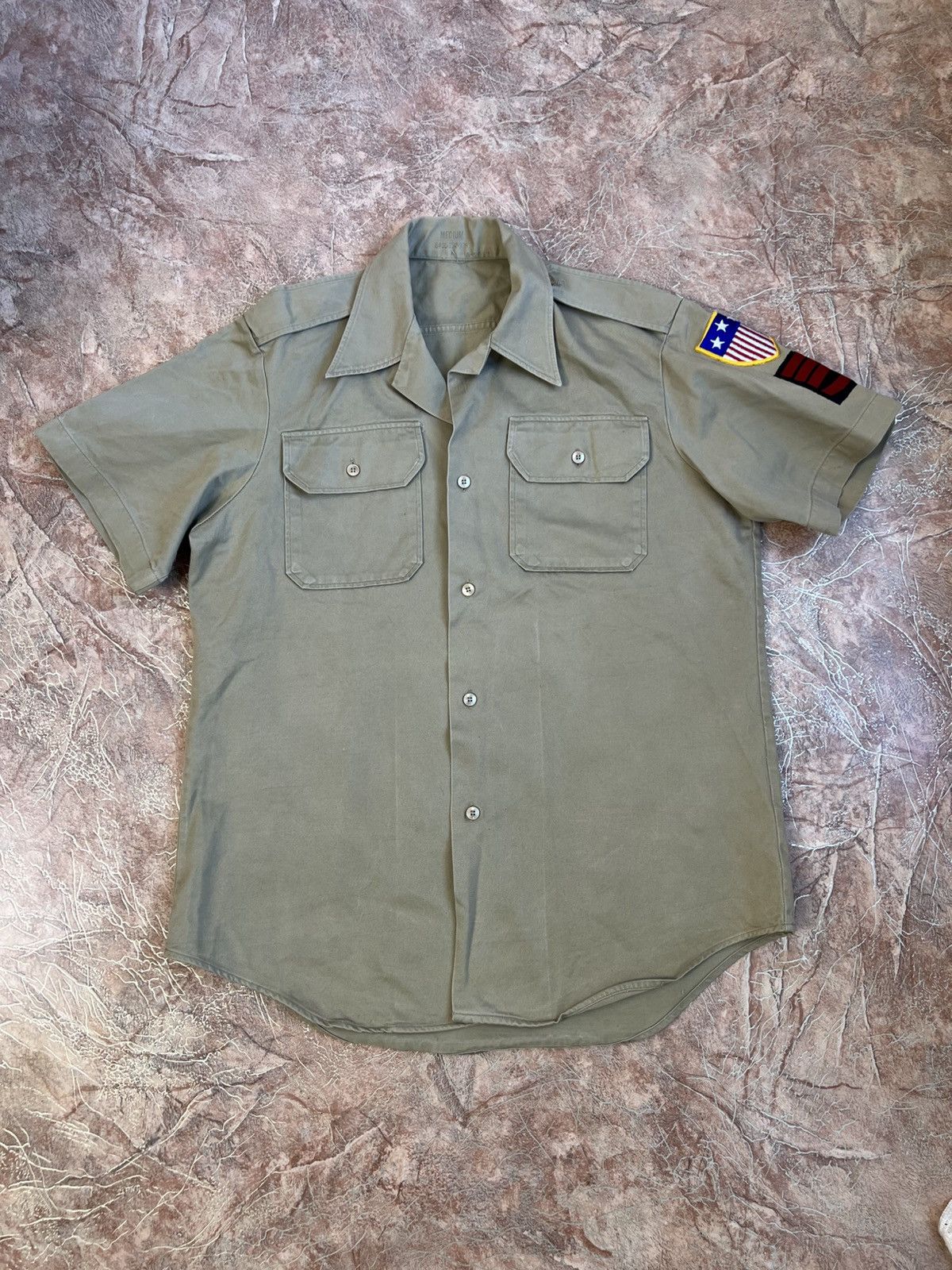 Other Vintage US Army Quarter Shirt Khaki military Size US M / EU 48-50 / 2 - 6 Thumbnail