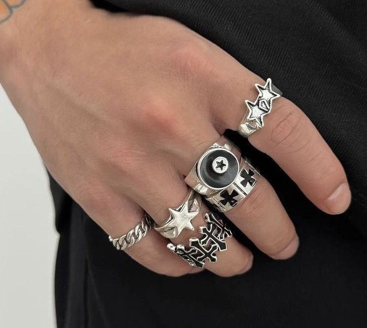 Vintage 6-Piece Set Ring Size ONE SIZE - 2 Thumbnail