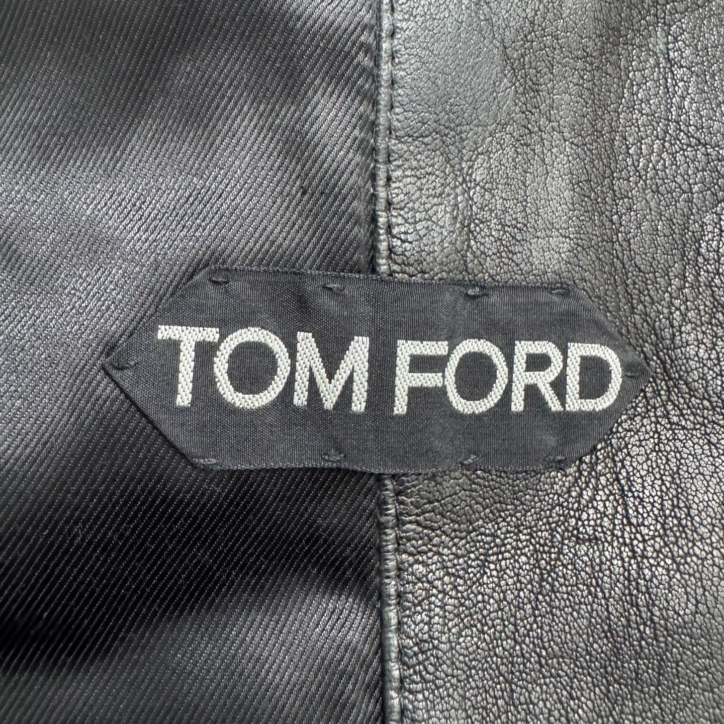 Tom Ford Tom Ford Sheepskin Biker Jacket 52 Size US L / EU 52-54 / 3 - 2 Thumbnail