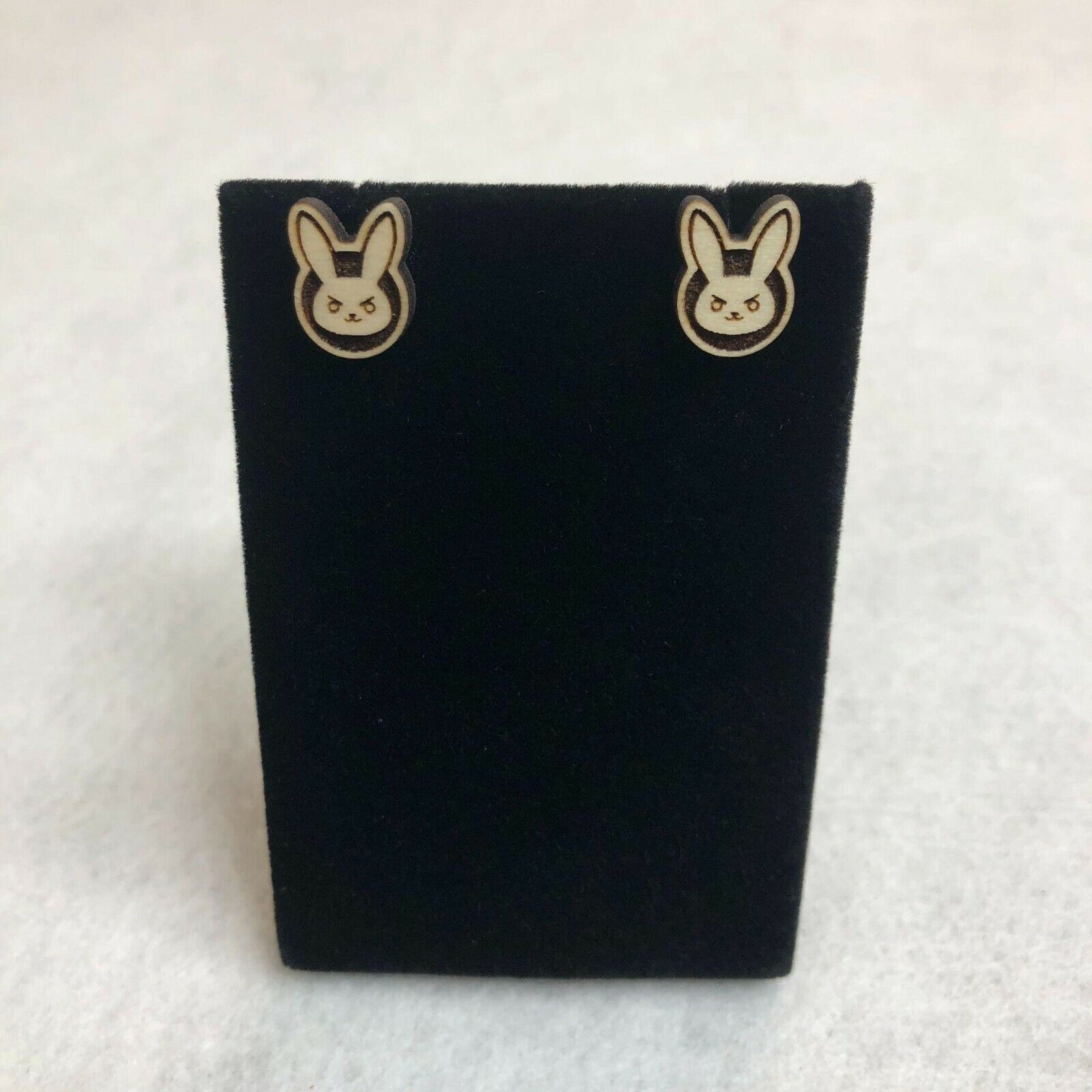 Other Overwatch DVa Wood Stud Earrings Size ONE SIZE - 1 Thumbnail