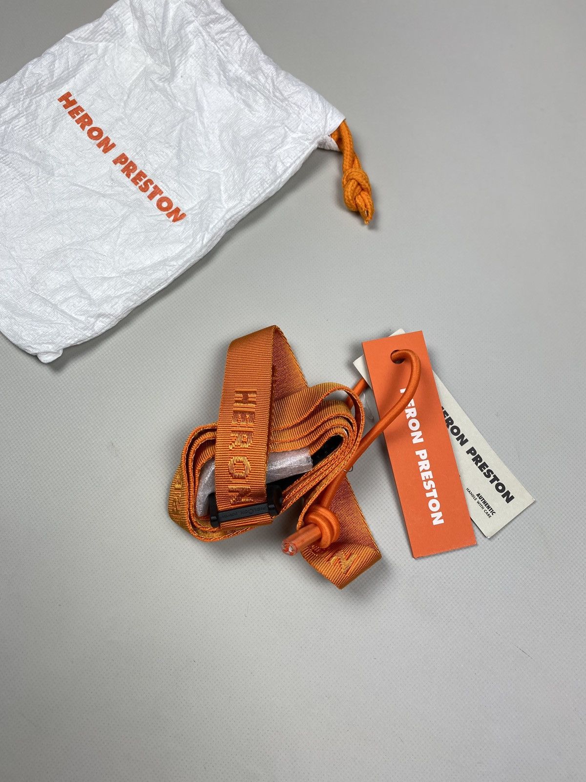 Heron Preston BNWT! Heron Preston Tiny Tape Magnetic Belt One Size Orange Size ONE SIZE - 1 Thumbnail