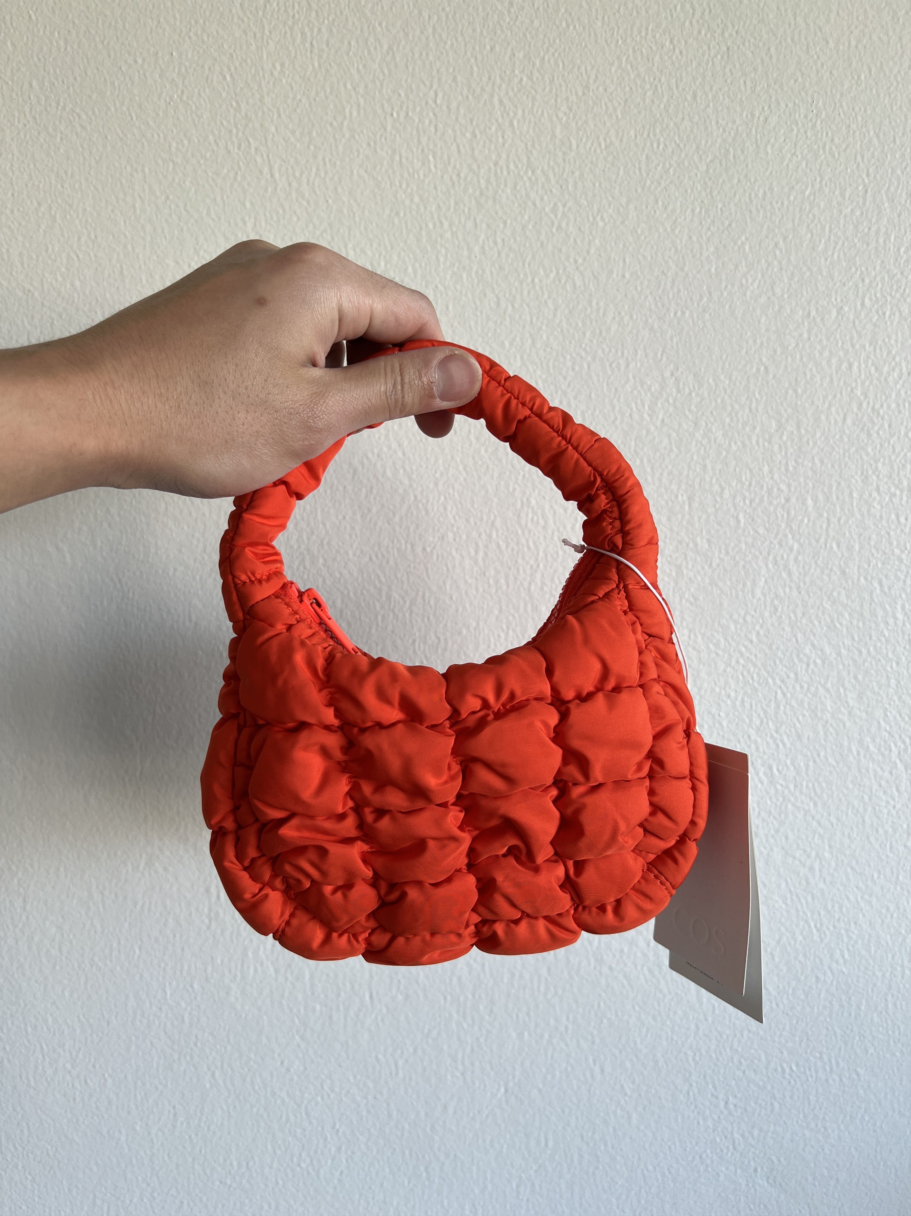 COS Quilted min Shoulder Bag Orange 100% Authenticwomens bags