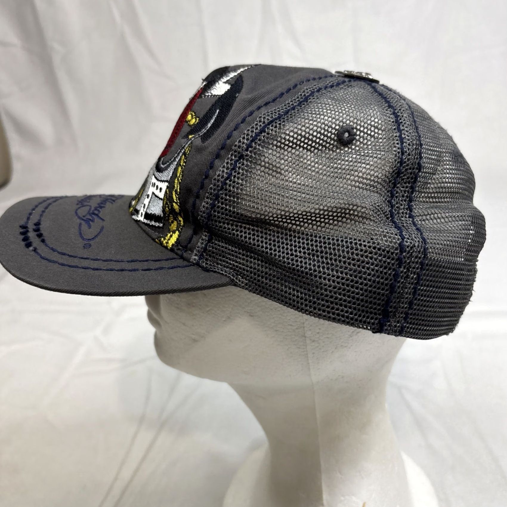 Ed Hardy VINTAGE Ed Hardy Trucker Hat OS Anchor Heart Embroidered Y2K Christian Audigier Size ONE SIZE - 6 Thumbnail