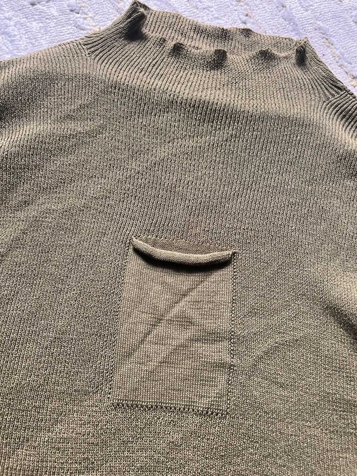 Issey Miyake Issey Miyake Heart Haat Military Style Stretchable Jumper Size US M / EU 48-50 / 2 - 6 Thumbnail
