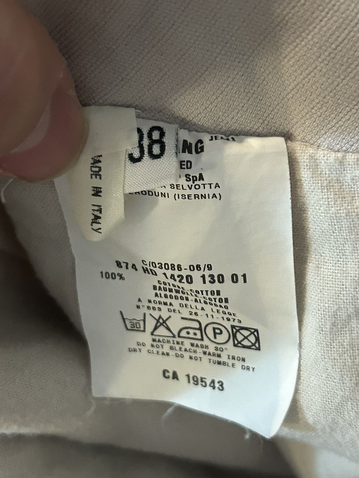Helmut Lang FW99 Astro Moleskin Moto Pants Size US 26 / EU 42 - 10 Thumbnail
