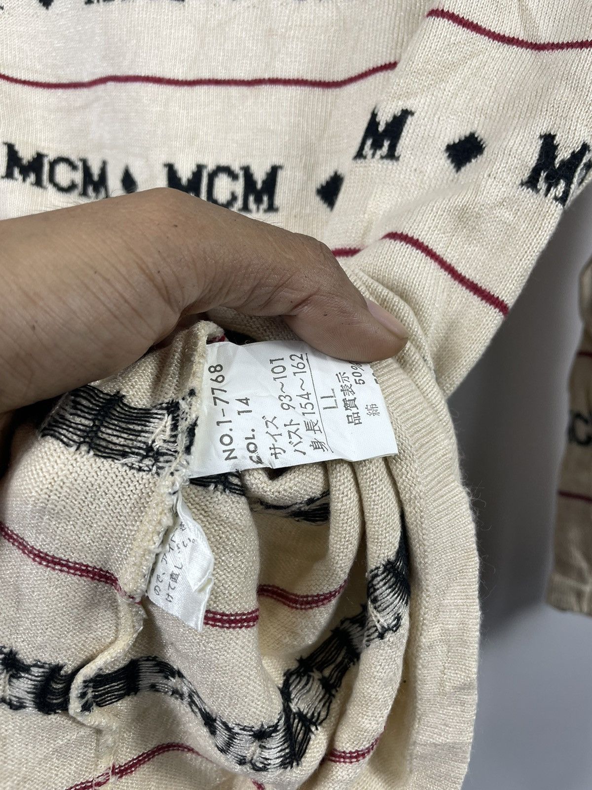 MCM × Vintage McM Monogram Sweatshirt Vintage Size US L / EU 52-54 / 3 - 5 Thumbnail
