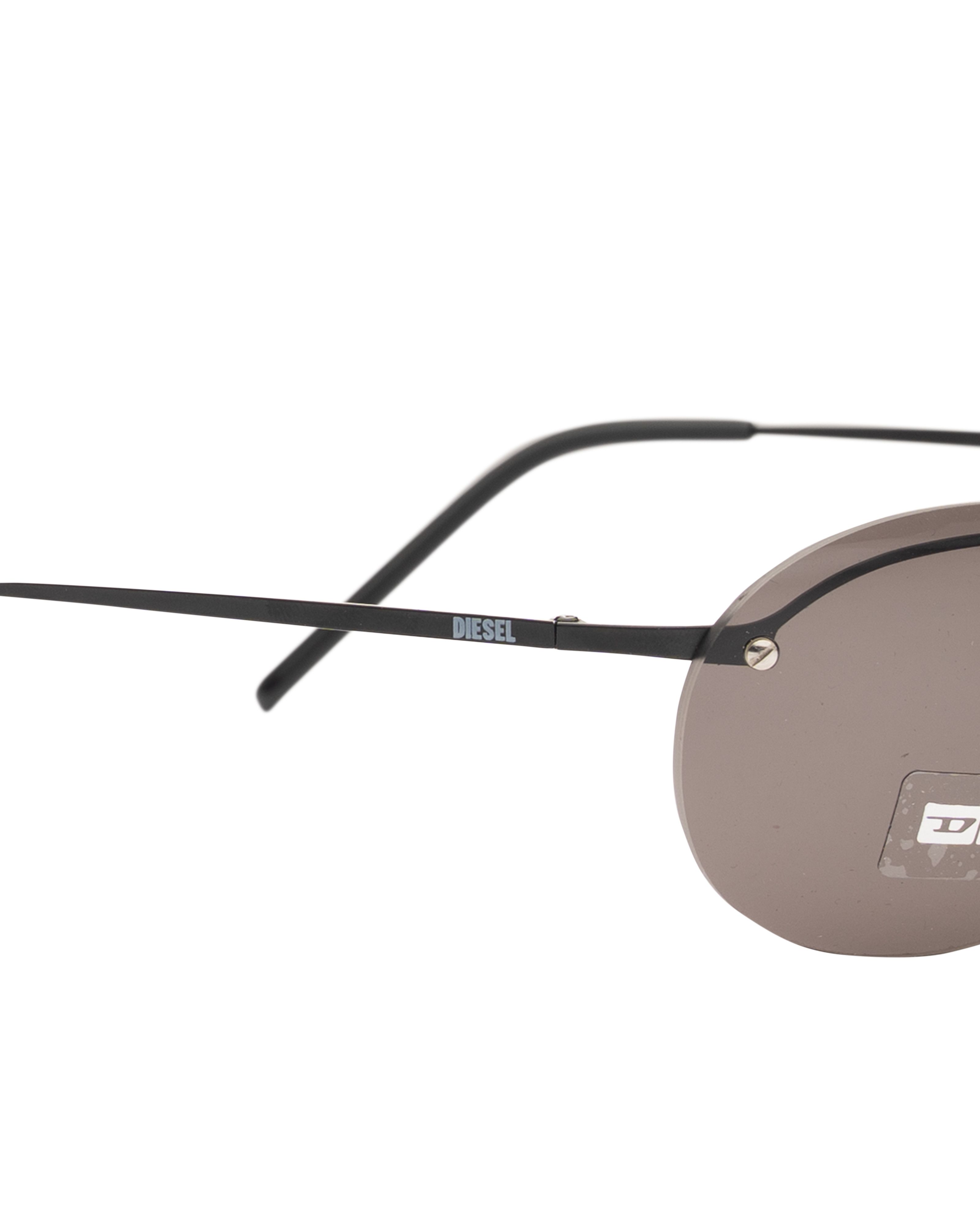 Diesel Diesel '90s Black Oval Rimless Sunglasses Size ONE SIZE - 3 Thumbnail