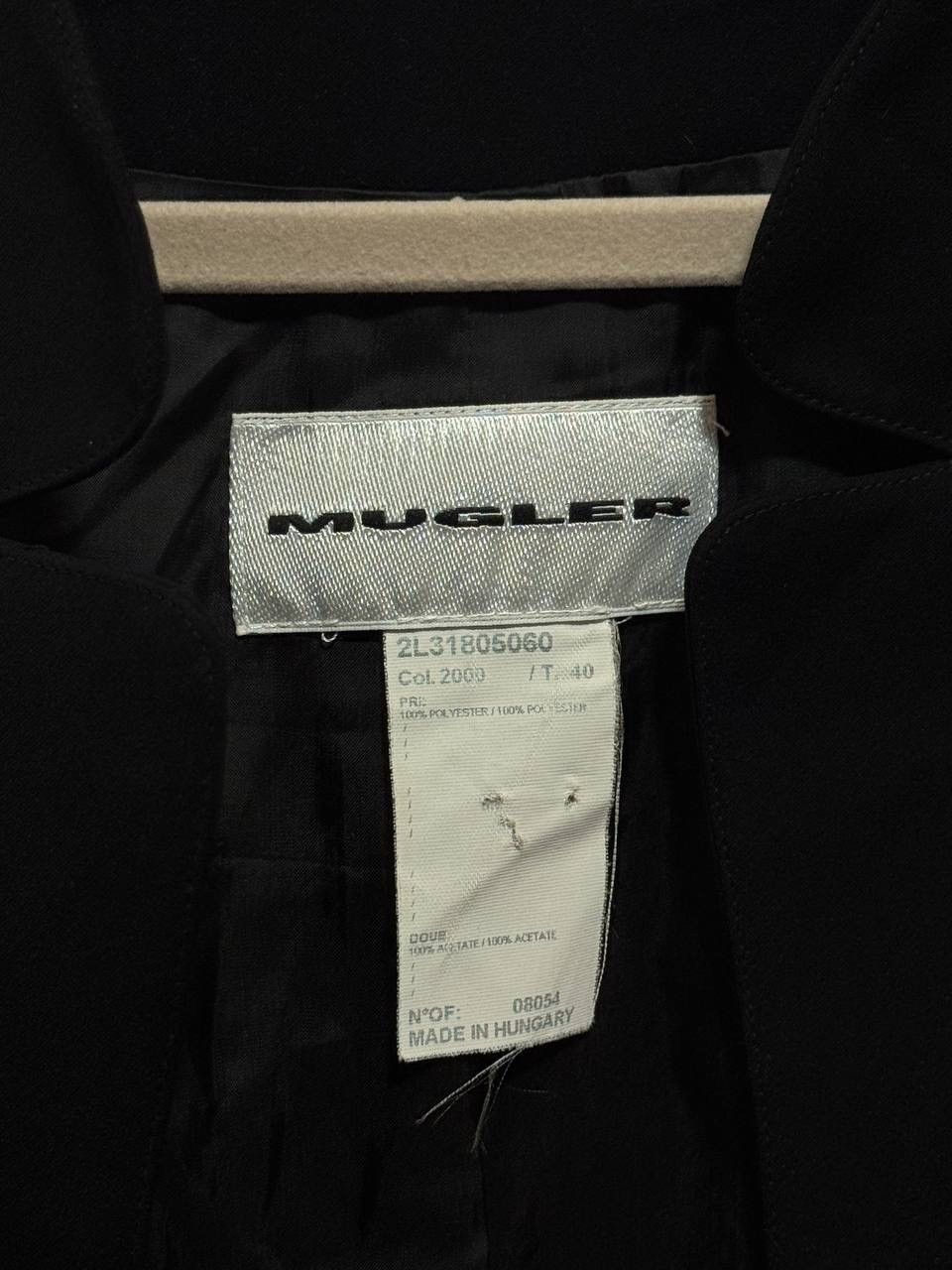 Thierry Mugler Vintage Thierry Mugler Black Blazer Jacket Size 40 Size S / US 4 / IT 40 - 8 Thumbnail