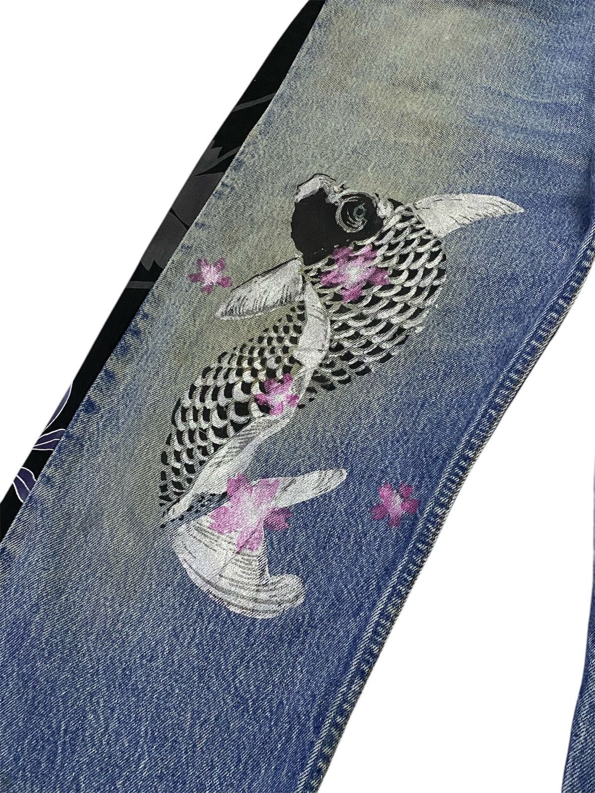 Levi's Vintage Levi’s 501 Custom Sukajan Distressed Denim Pants Size US 36 / EU 52 - 6 Thumbnail