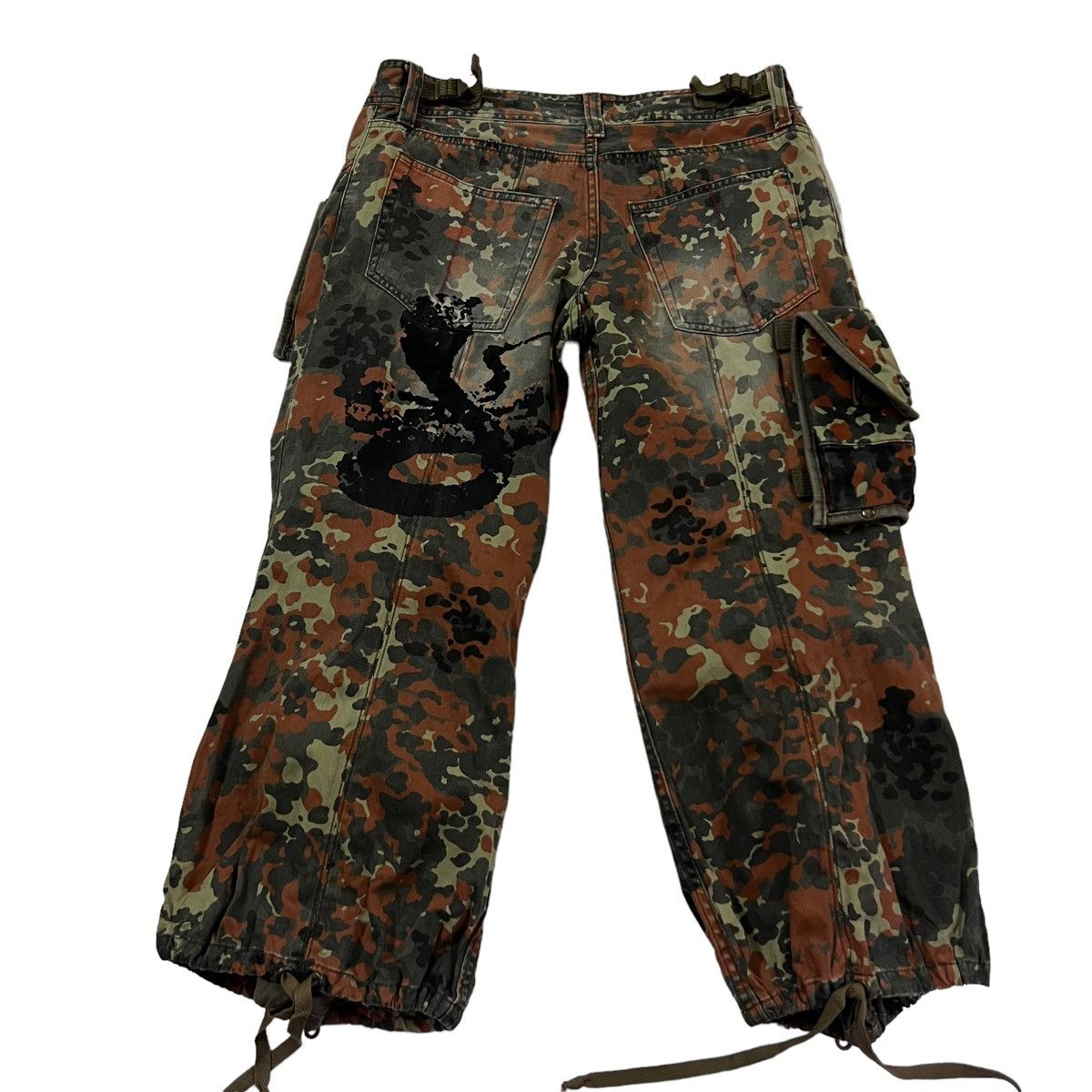 Le Grande Bleu (L.G.B.) 🔥Camouflage Military Design Cargo Parachute Raiders Pants Size US 30 / EU 46 - 7 Thumbnail