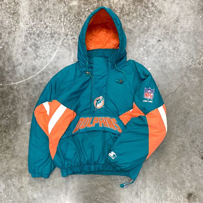 Vintage 90s Miami Dolphins Starter Jacket Size Medium