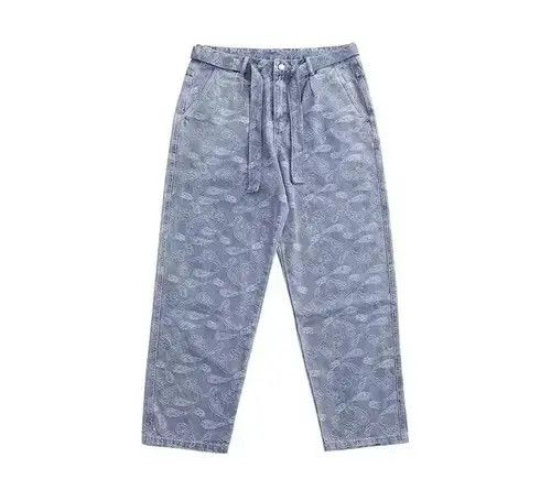 Japanese Brand 20AW Indigo Union Japan Denim Bandana Pants Size US 32 / EU 48 - 2 Thumbnail