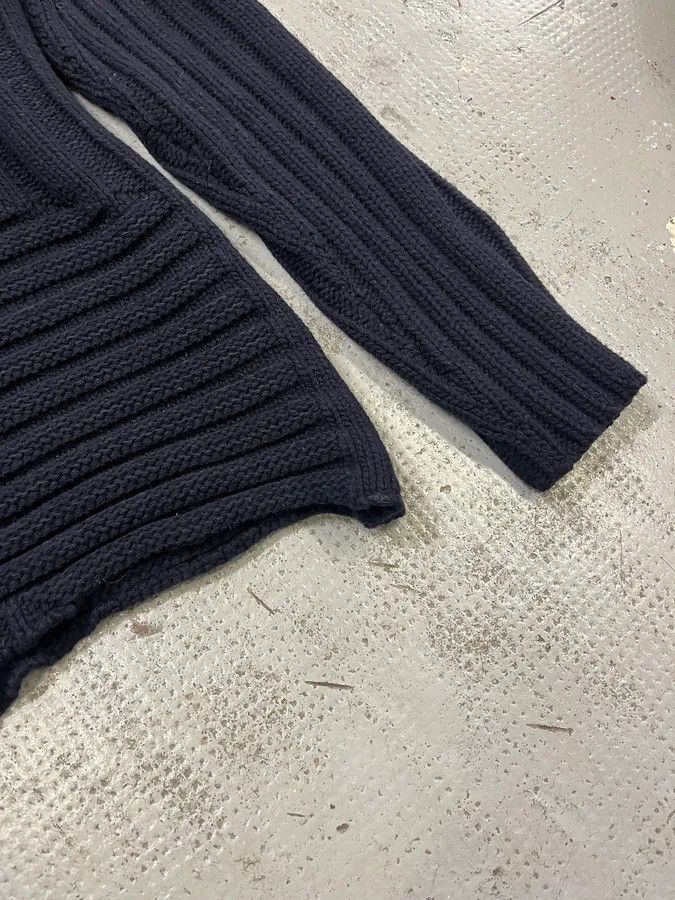 Jil Sander Jil Sander Navy Wool Irregular Sweater Size US M / EU 48-50 / 2 - 5 Thumbnail