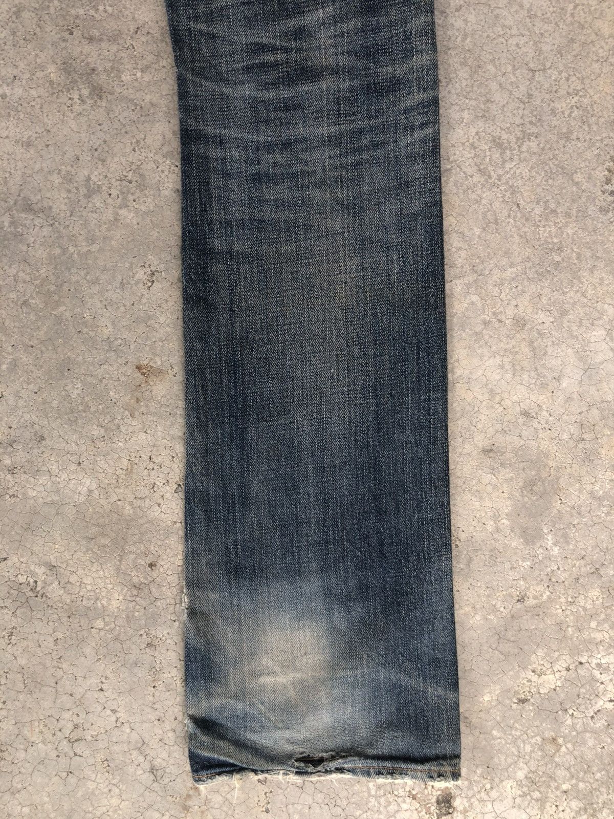 BUFFALO BOBS Buffalo Flared Selvedge Jeans Distressed Denim Size US 31 - 12 Thumbnail
