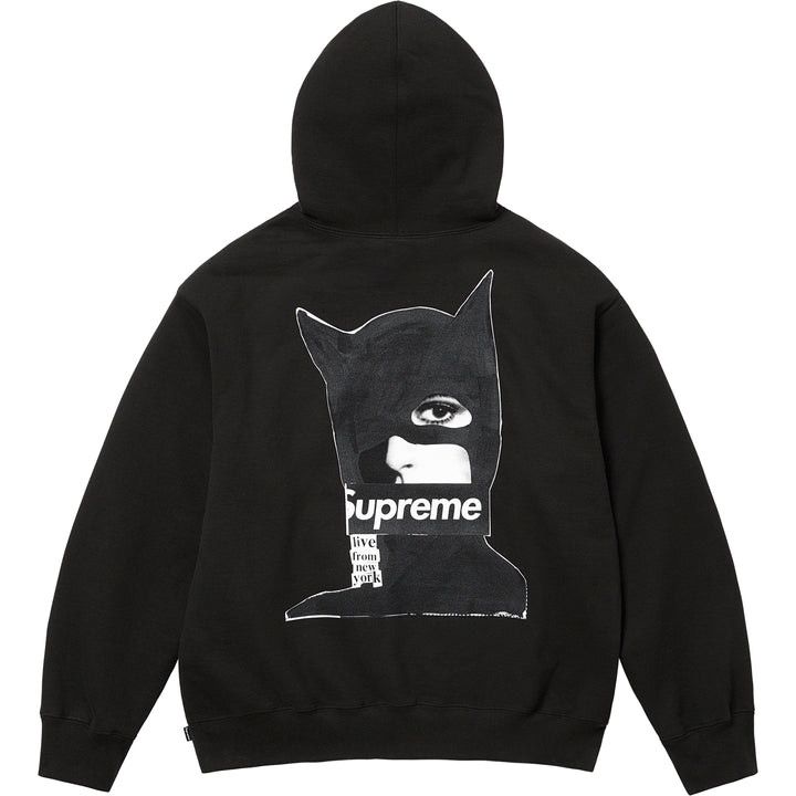 image of Supreme Cat Woman Hooded Sweatshirt in Black, Men's (Size Small)