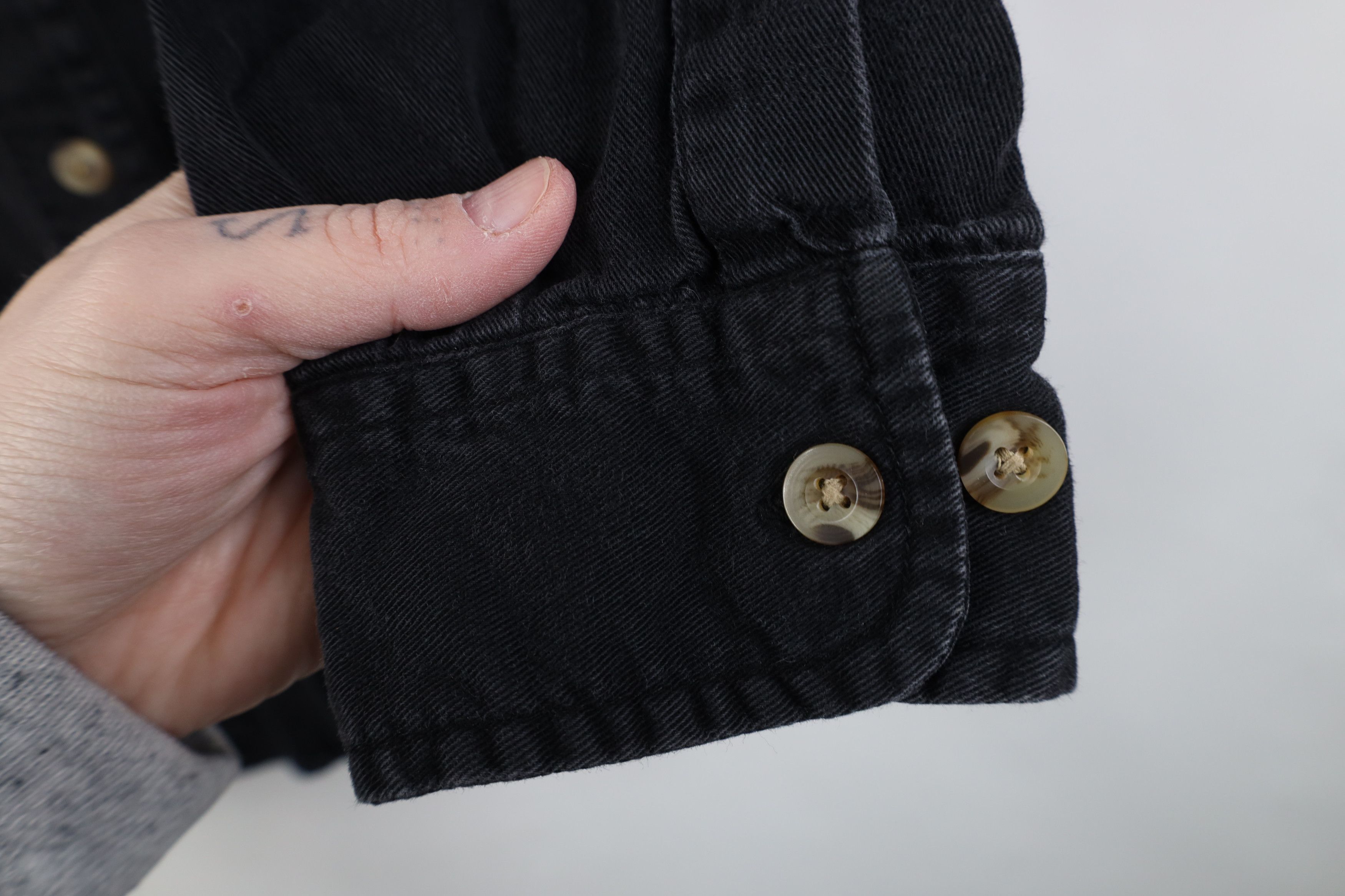 Vintage Vintage 90s Streetwear Nature Wolf Twill Button Down Shirt Size US M / EU 48-50 / 2 - 10 Thumbnail