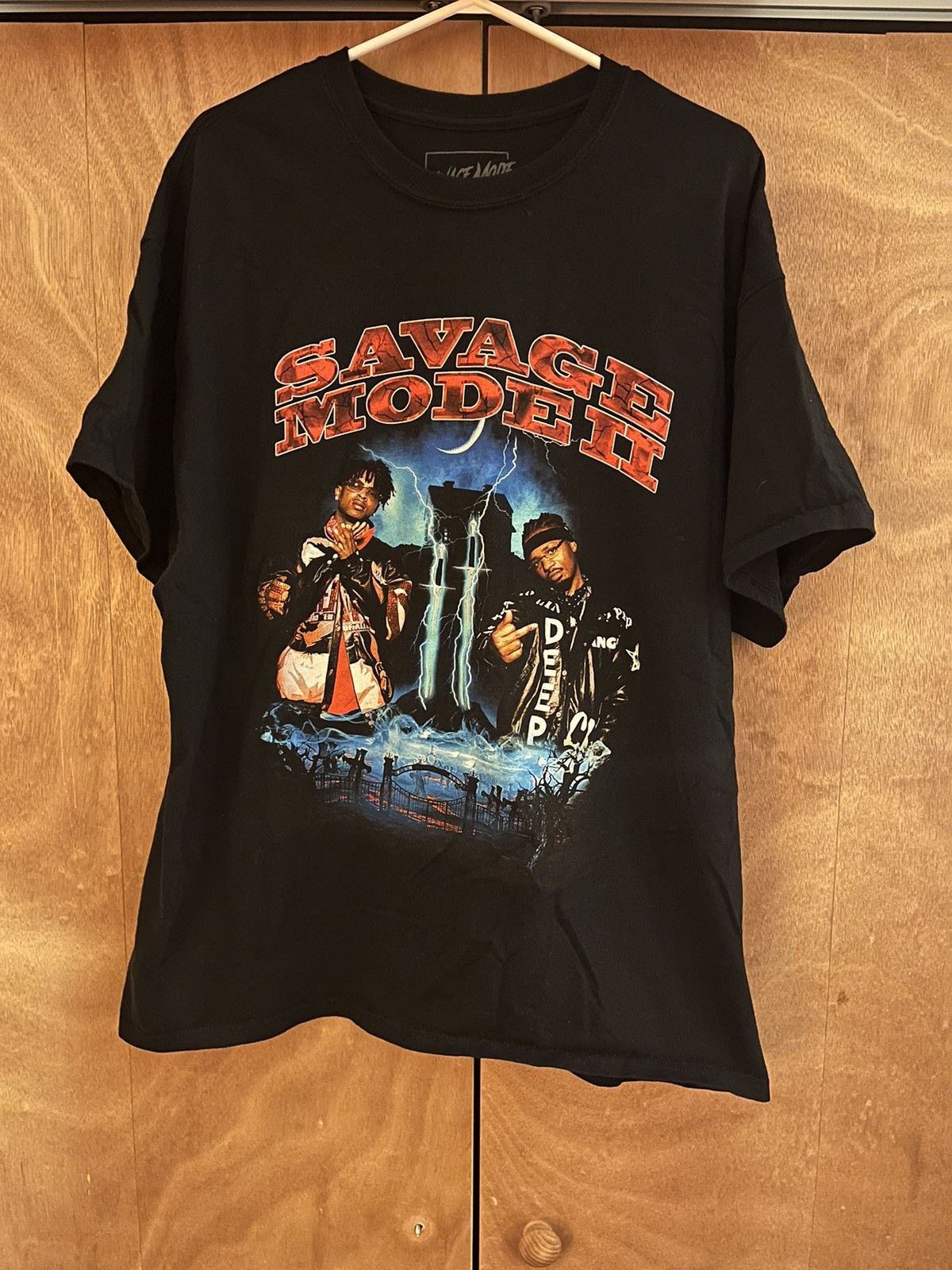 21 Savage × Vintage 21 Savage X Metro Boomin SAVAGE MODE II vintage tee Size US XL / EU 56 / 4 - 1 Thumbnail