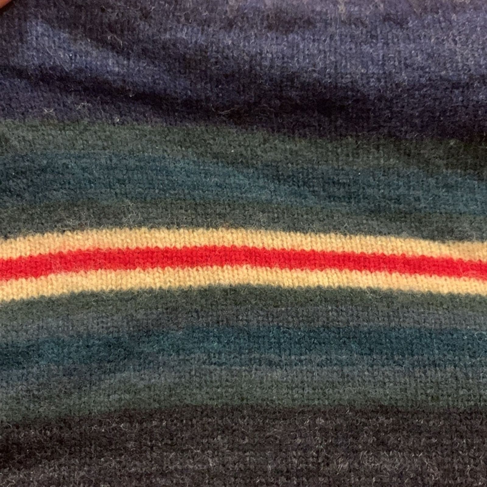 Lauren Ralph Lauren Ralph Lauren wool sweater blanket stripes western rugged Size L / US 10 / IT 46 - 9 Thumbnail