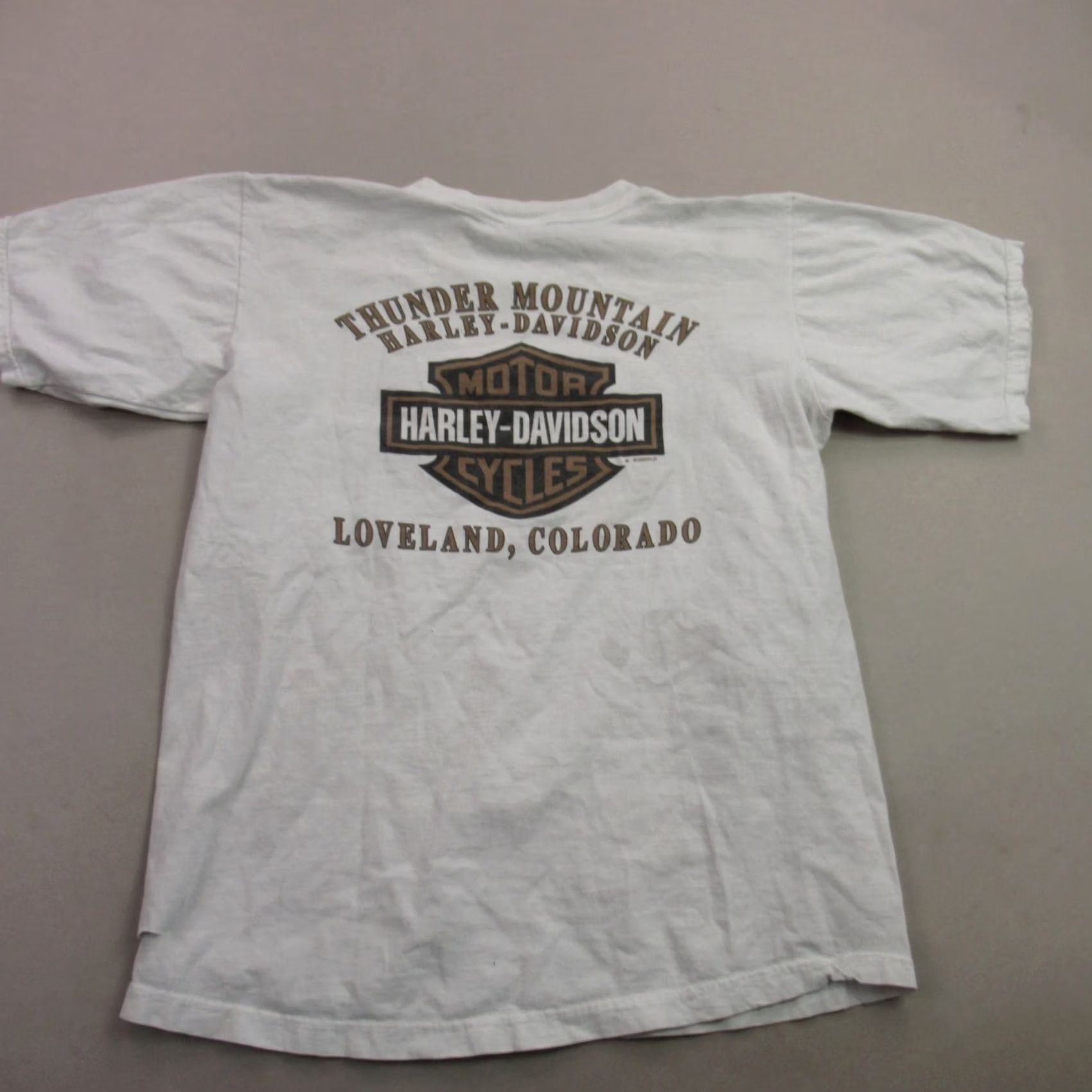 Harley Davidson Harley-Davidson Shirt Mens Large Short Sleeve Crew Neck White Vintage: No (adjusted to original? but must use original words only) Size US L / EU 52-54 / 3 - 6 Thumbnail