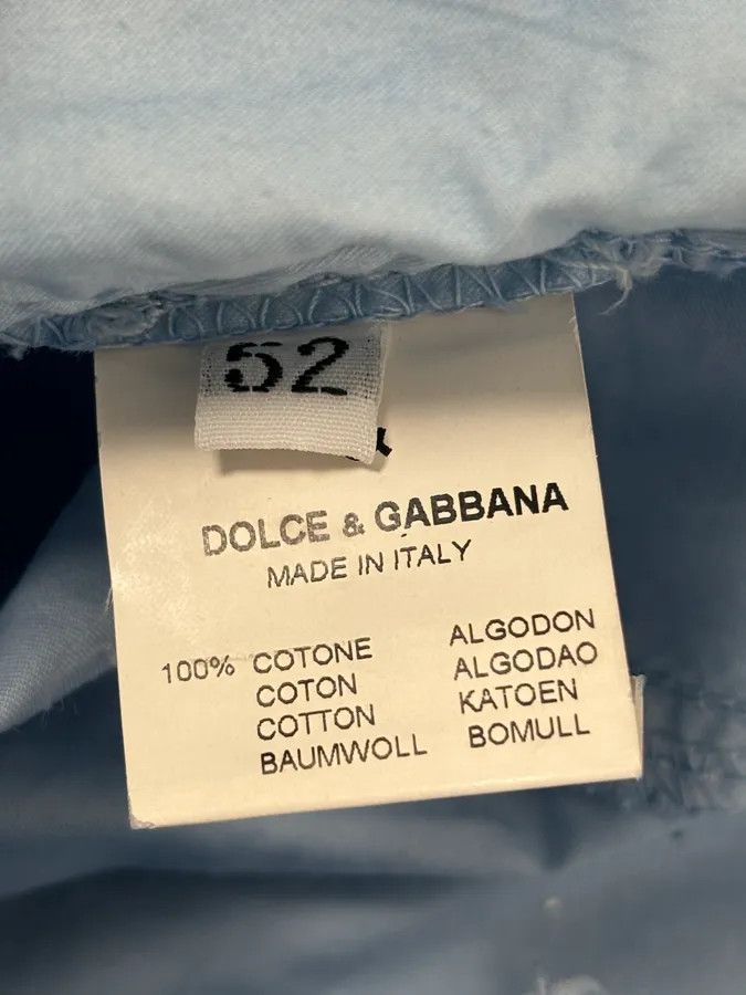 Dolce & Gabbana 2000s Dolce & Gabbana Light Blue Cargo Pants Size US 34 / EU 50 - 11 Thumbnail