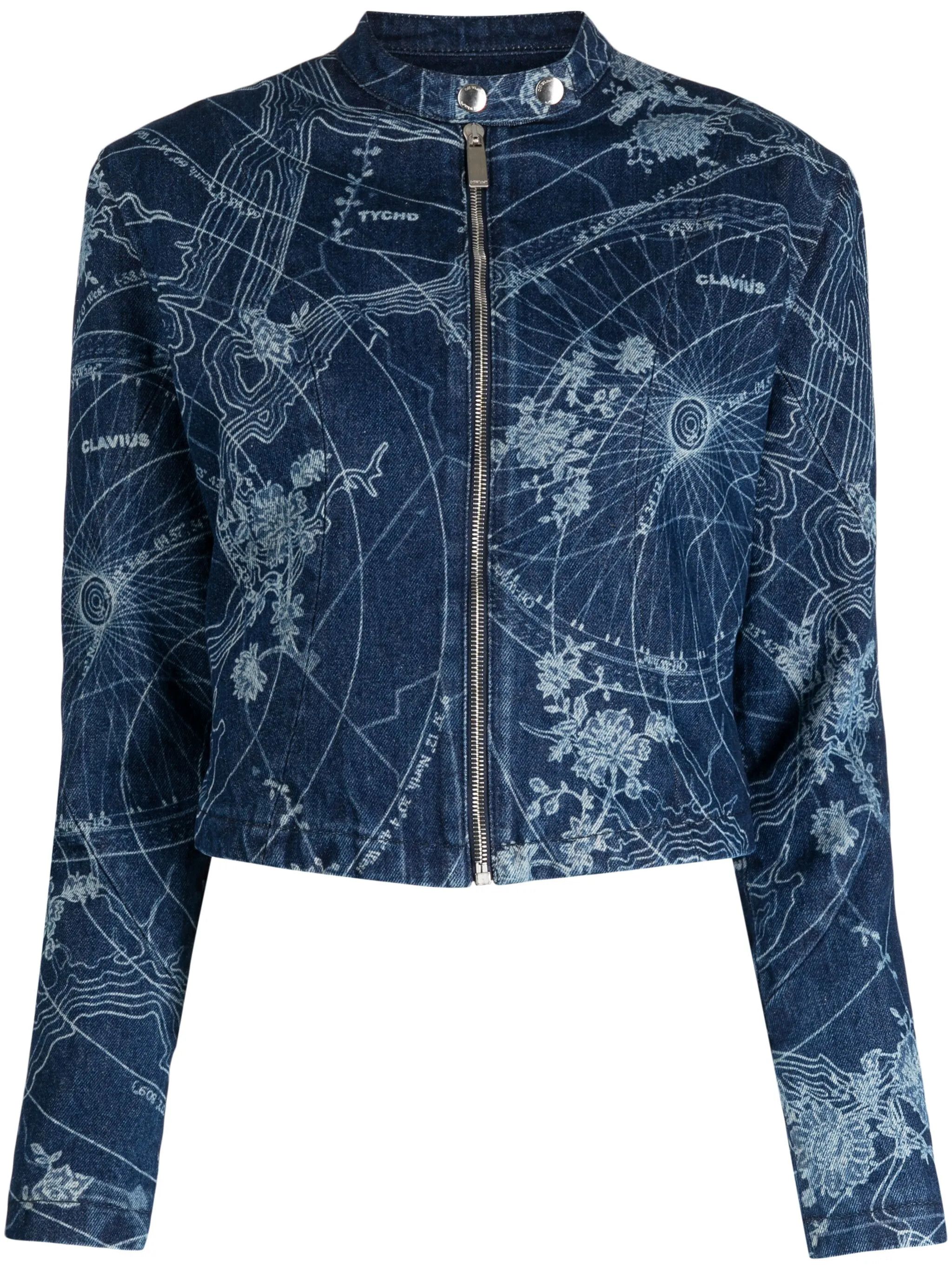 Off-White Off-White Map-print denim jacket Size S / US 4 / IT 40 - 5 Thumbnail