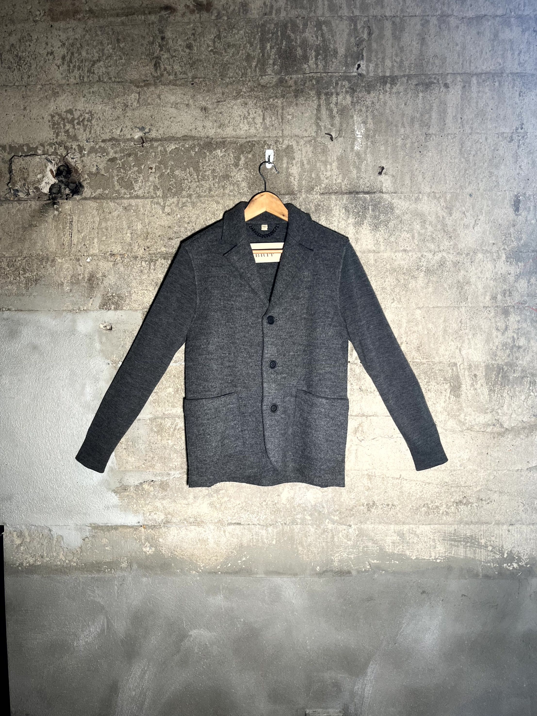 Burberry Burberry Grey Wool Blazer Size 36R - 1 Thumbnail
